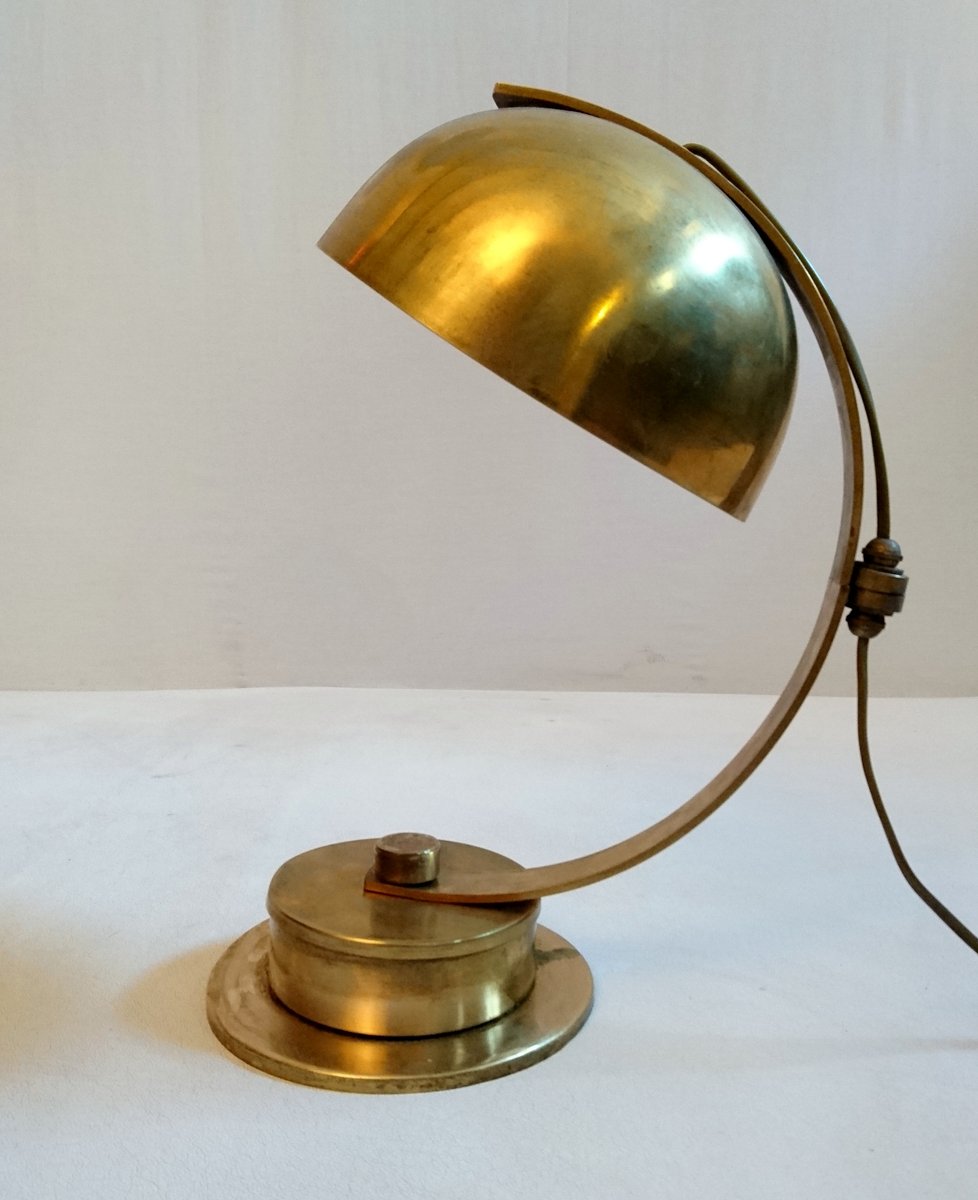 Art Deco Brass Swivel Desk Lamp, 1930s for sale at Pamono