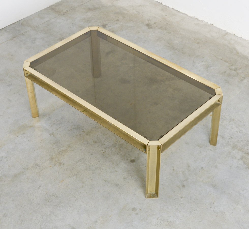 Solid Brass Smoked Glass Coffee Table S For Sale At Pamono - Solid Brass Smoked Glass Coffee Table S solid brass smoked glass coffee table s for sale at pamono - solid brass smoked glass coffee table s
