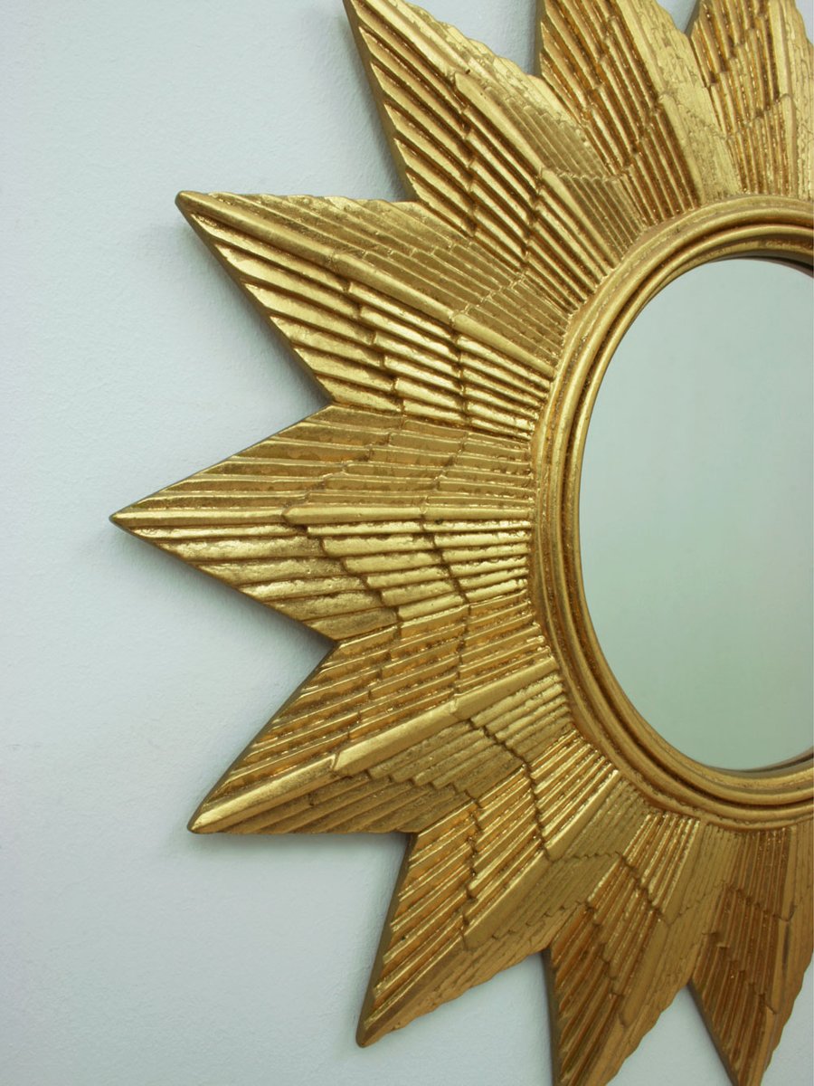 Sunburst Wall Mirror german golden starburst wall mirror, 1970s for sale at pamono Sunburst Wall Mirror german golden starburst wall mirror, 1970s for sale at pamono