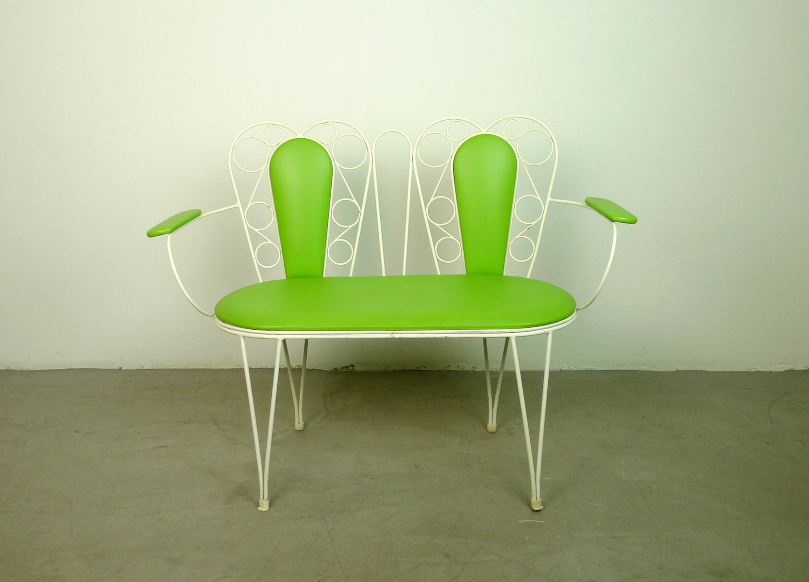 German Green &amp; White Garden Set, 1960s for sale at Pamono