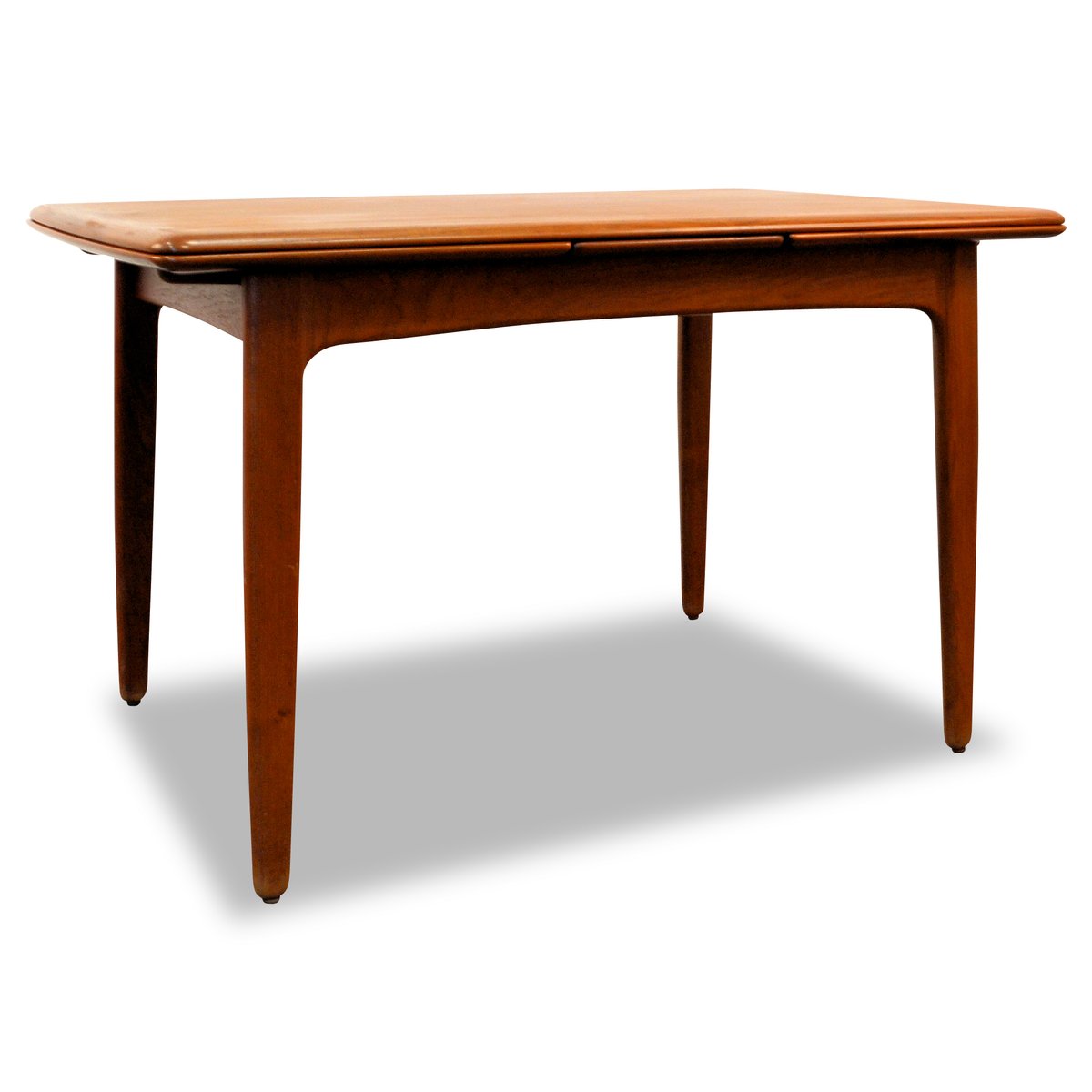 ausziehbarer teakholz esstisch von svend aage madsen fuer k knudsen 1950er 1