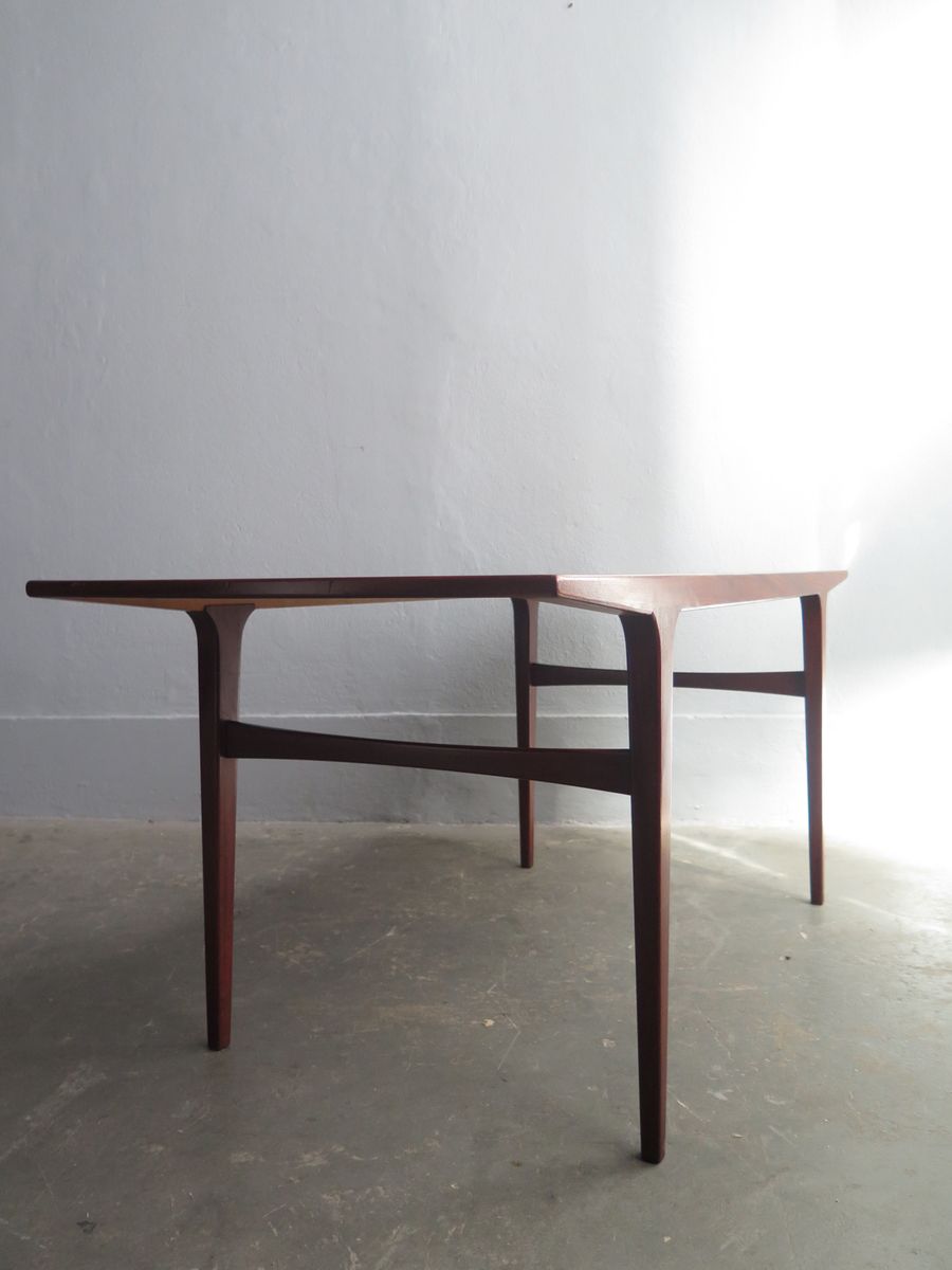 Mid Century Teak Coffee Table With Rounded Edges For At Pamono Coffee Table With Rounded Edges 7 905 00 Per Piece
