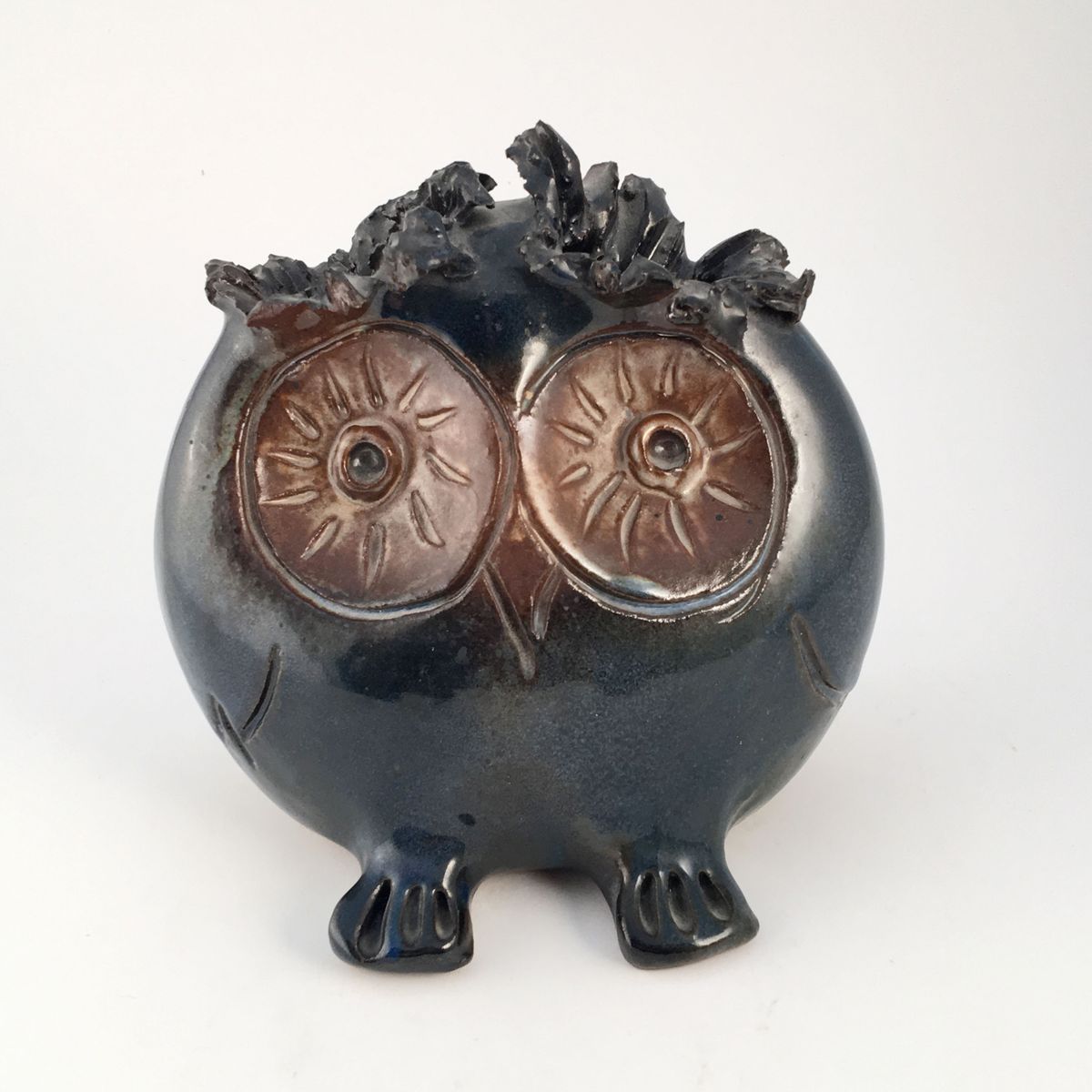 Vintage Owl Vase by Alexis Kostanda for sale at Pamono
