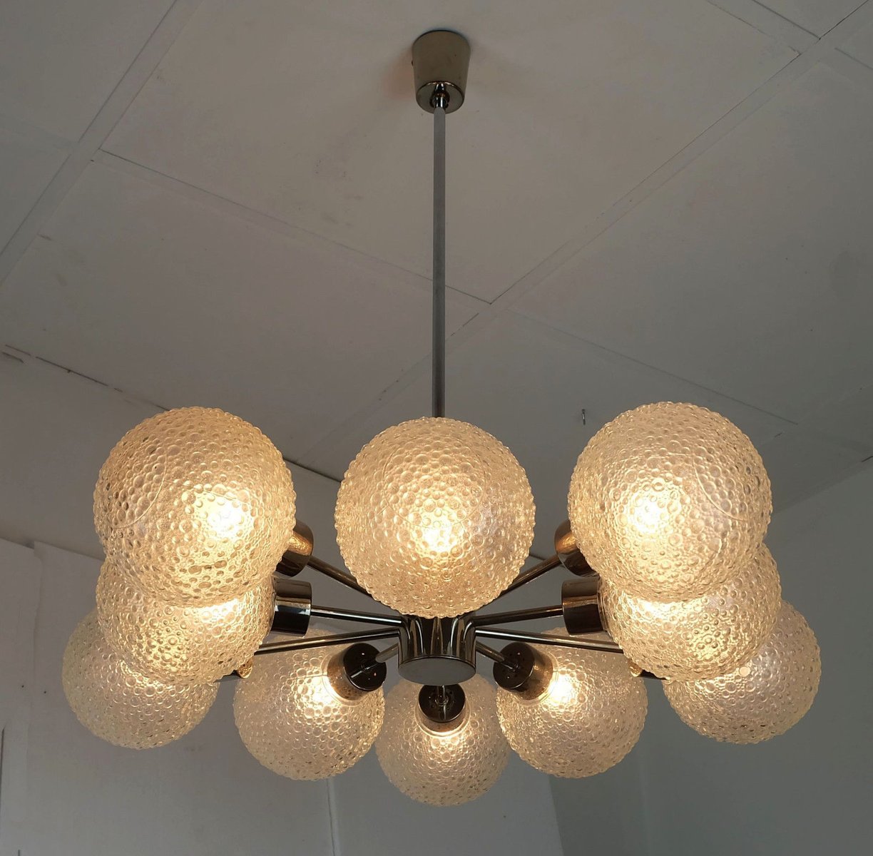 Vintage Tenglobe Metal Bubble Glass Sputnik Orbit Chandelier - Vintage Tenglobe Metal Bubble Glass Sputnik Orbit Chandelier For Sale Atpamono vintage tenglobe metal bubble glass sputnik orbit chandelier - vintage tenglobe metal bubble glass sputnik orbit chandelier for sale atpamono