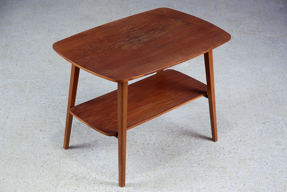 Small Teak Side Table for sale at Pamono