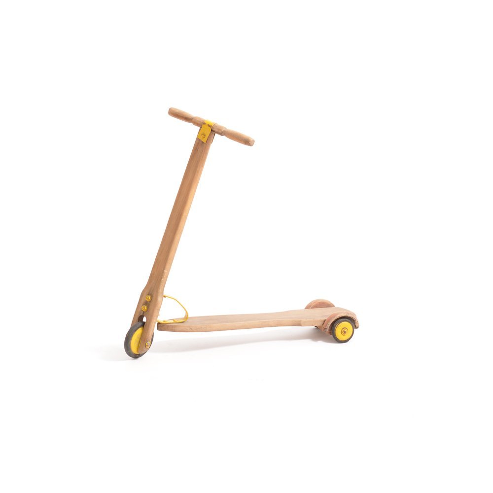 vintage wooden scooter