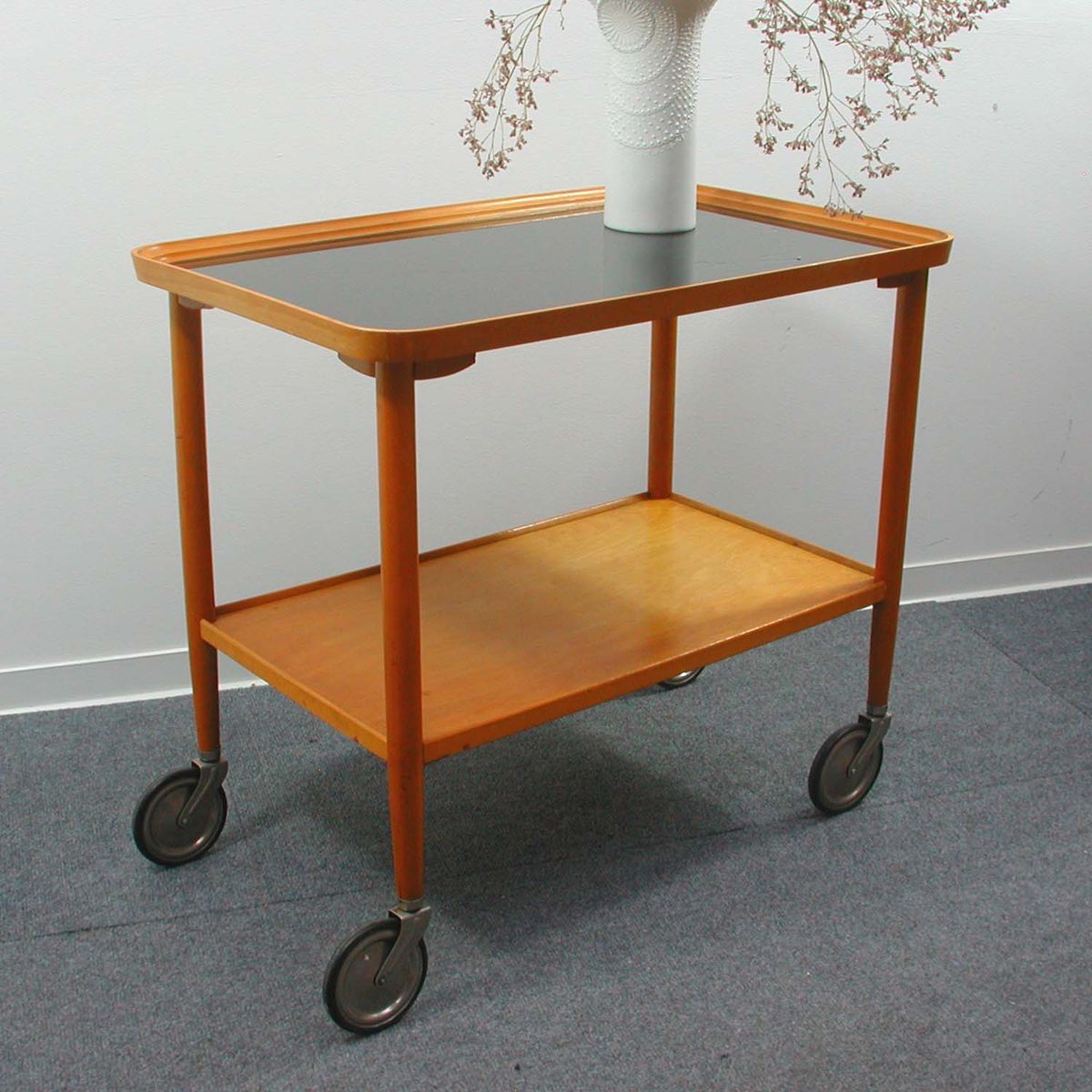 Mid Century Vintage German Bar Cart From Opal Mbel For Sale At Pamono