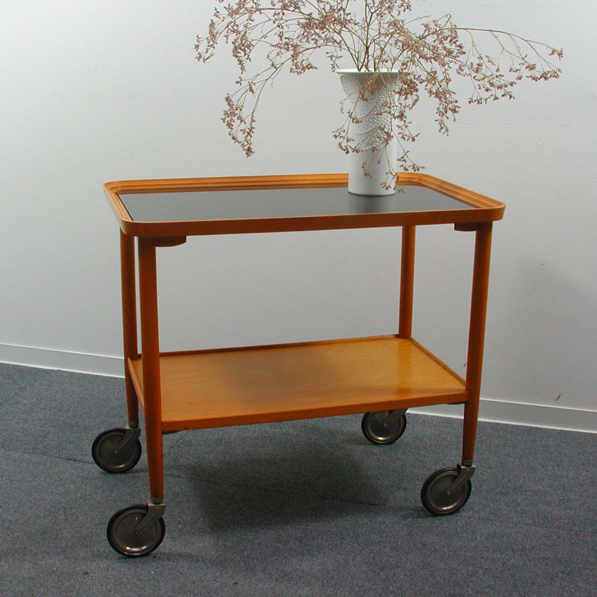 Mid Century Vintage German Bar Cart From Opal Mbel For Sale At Pamono