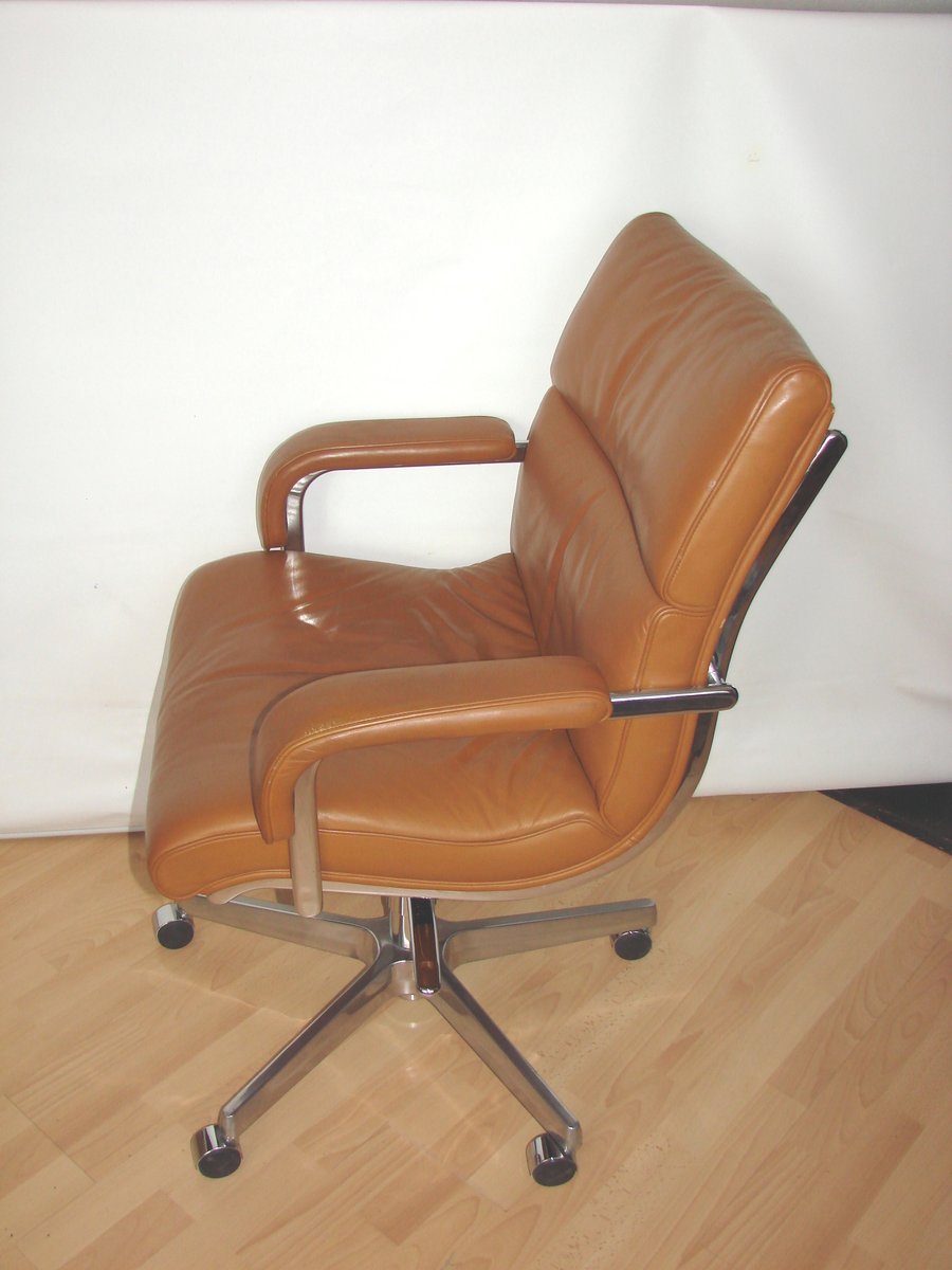 italian leather office chair, 1980s for sale at pamono italian leather office chair, 1980s for sale at pamono