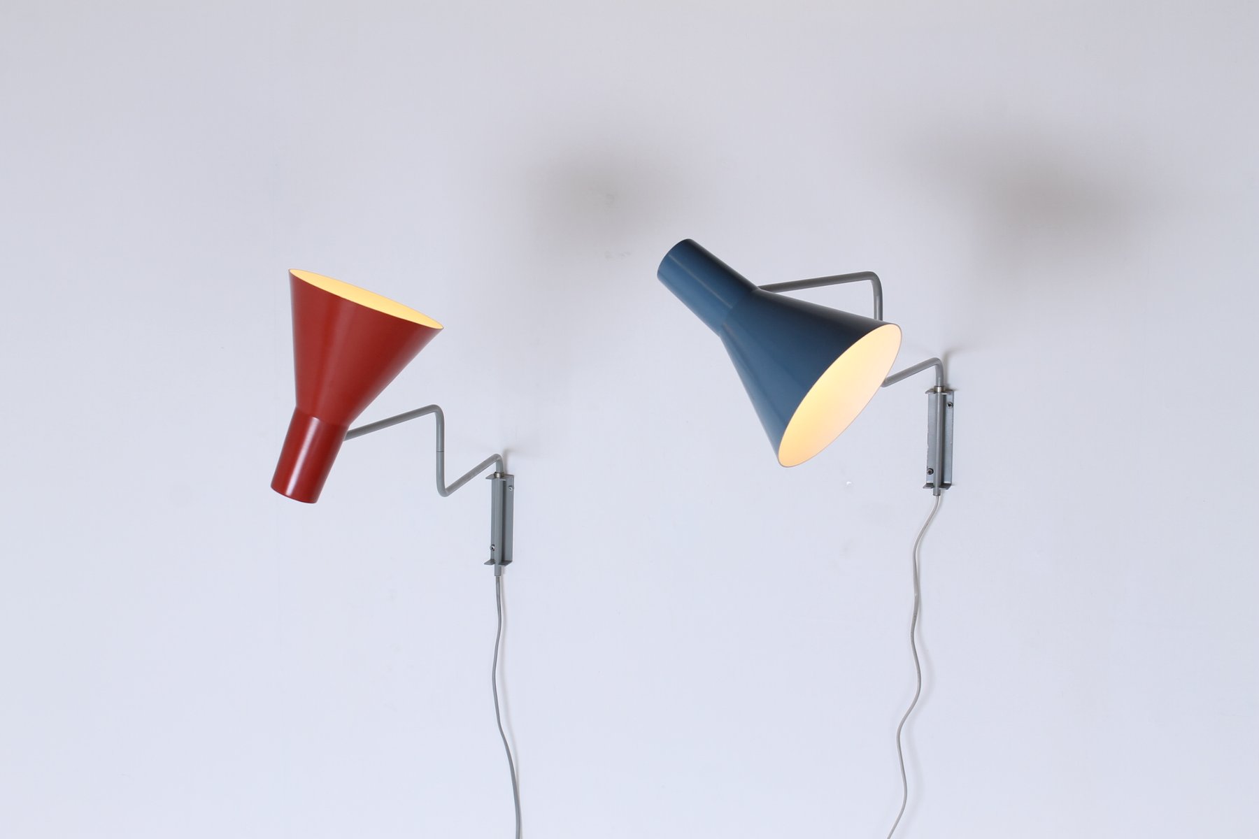 Vintage Elbow Articulated Wall Lights by Hoogervorst for Anvia, Set of 2 for sale at Pamono
