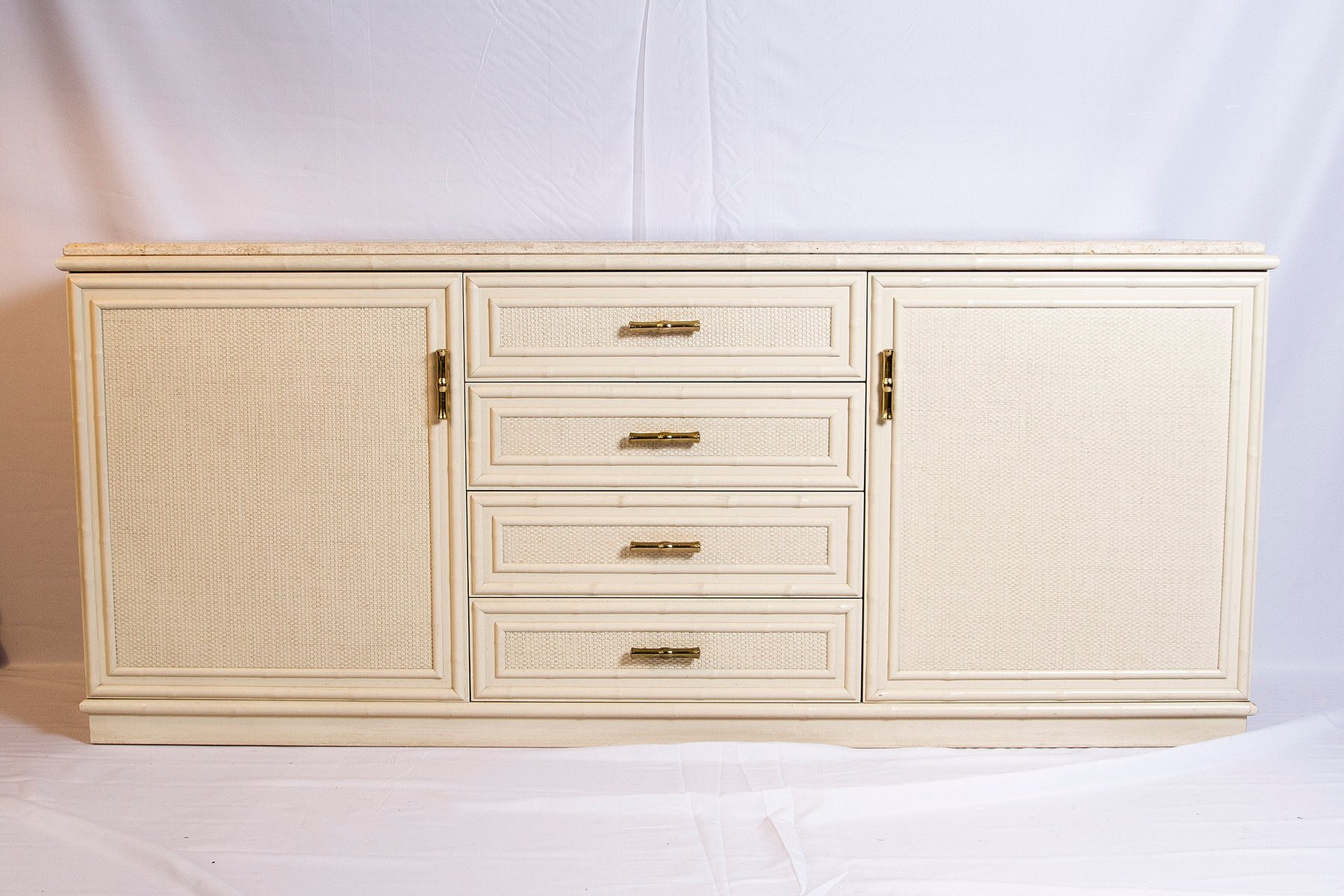 commode bambou vintage