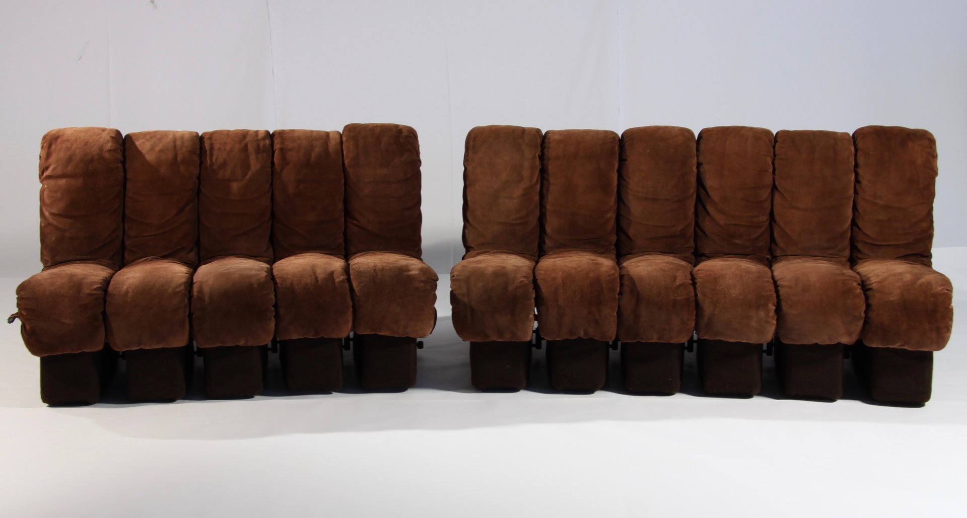 DS 600 Non Stop Modular Sofa in Brown Leather by Berger Ulrich