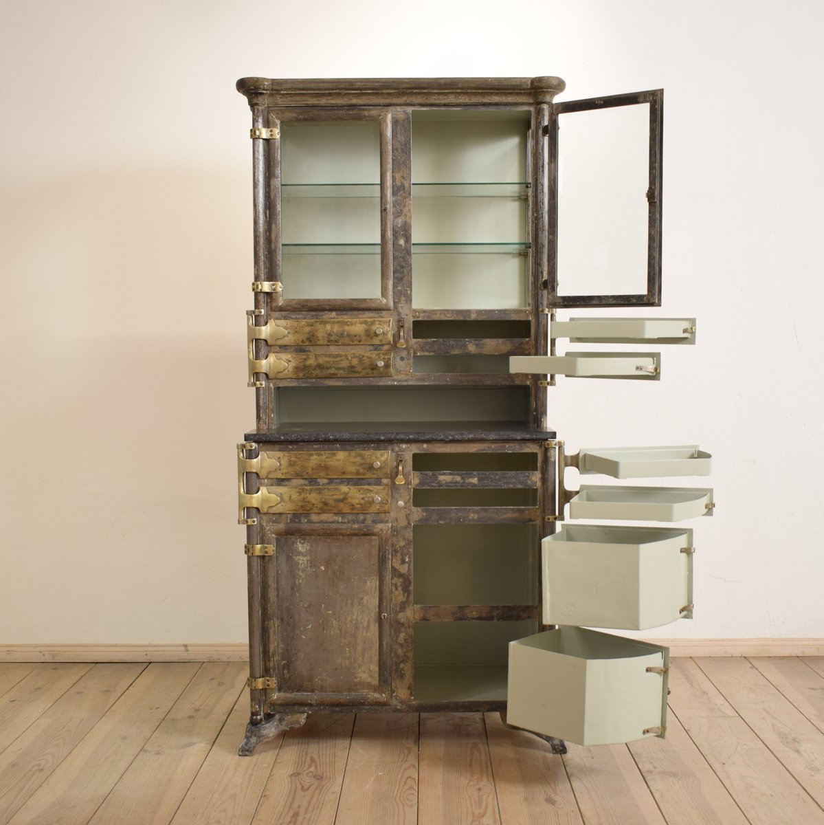 Industrial Metal Dental Cabinet From Admi Mbel 1920s For Sale At