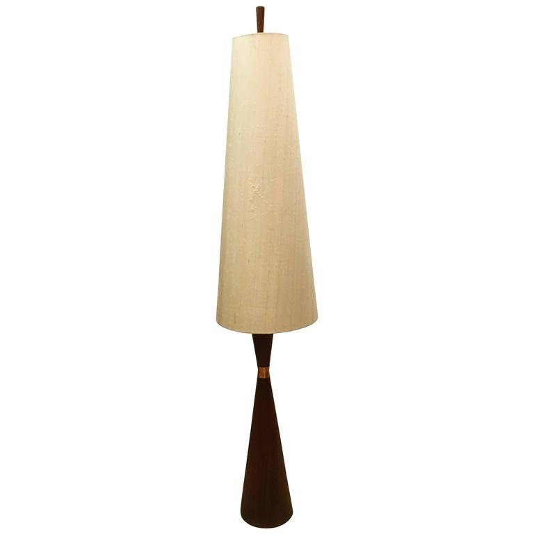 Teak Floor Lamp