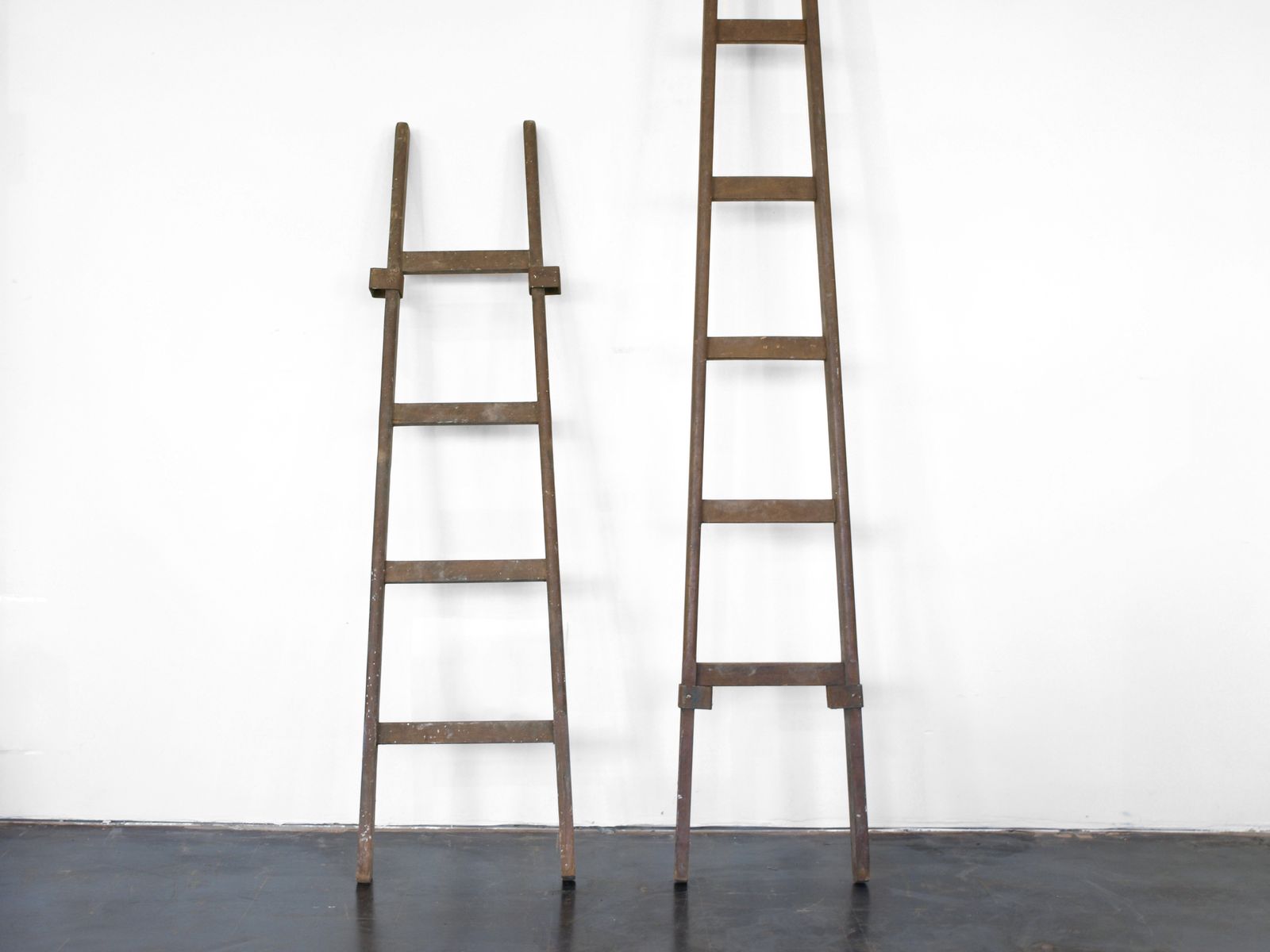 Vintage Brown Window Cleaner's Ladder for sale at Pamono