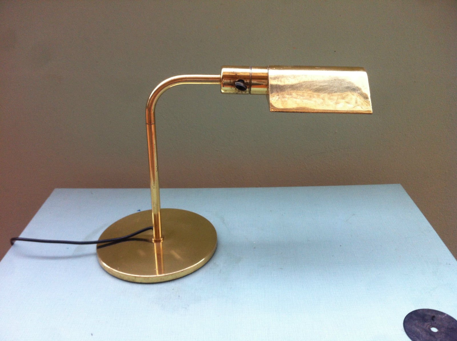 Vintage Art Deco Desk Lamp by G.W. Hansen for Metalarte for sale at Pamono