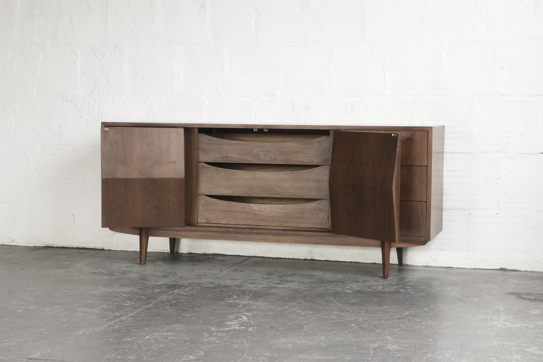 Diamond Front Credenza from American of Martinsville, 1960s for ... - Price per piece