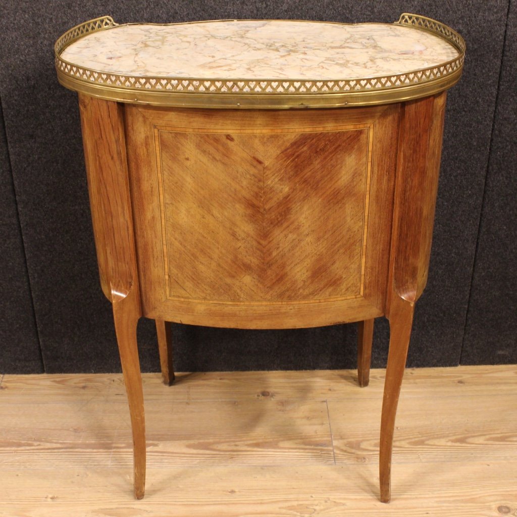 French Rosewood Night Stand with Marble Top, 1920s for sale at Pamono - Sold Out