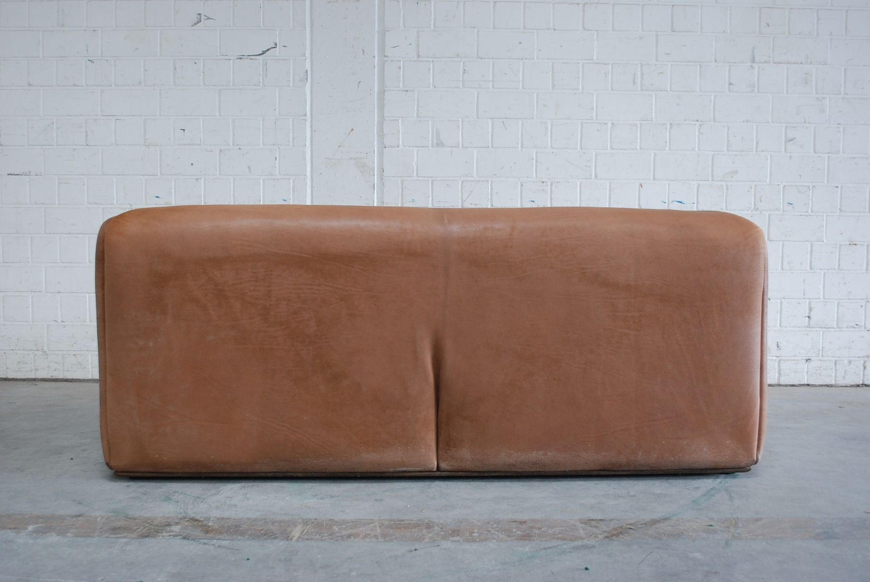 Vintage DS 47 Three Seater Cognac Leather Sofa from de Sede for