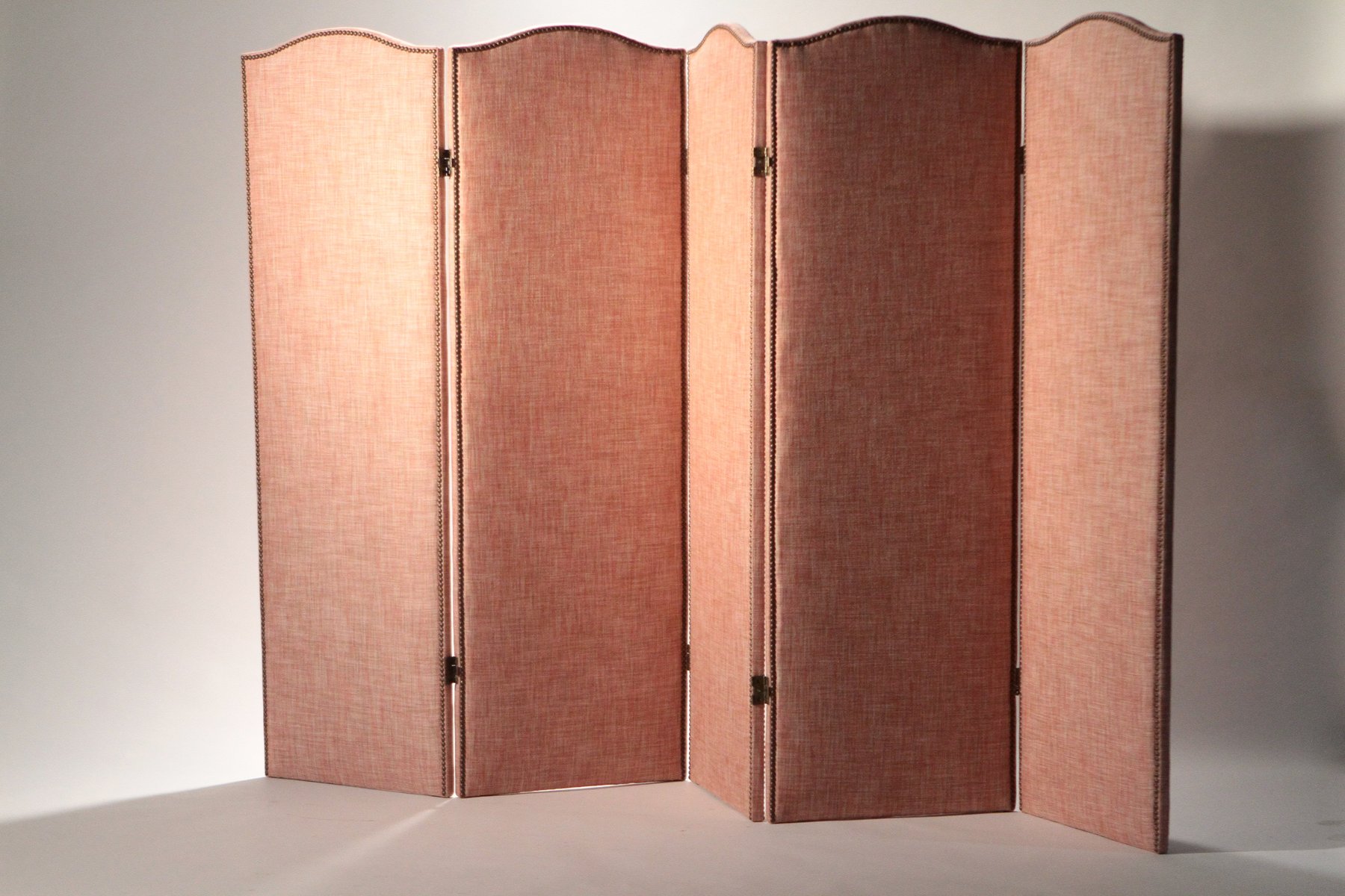 Vintage Upholstered Folding Screen, 1920s for sale at Pamono