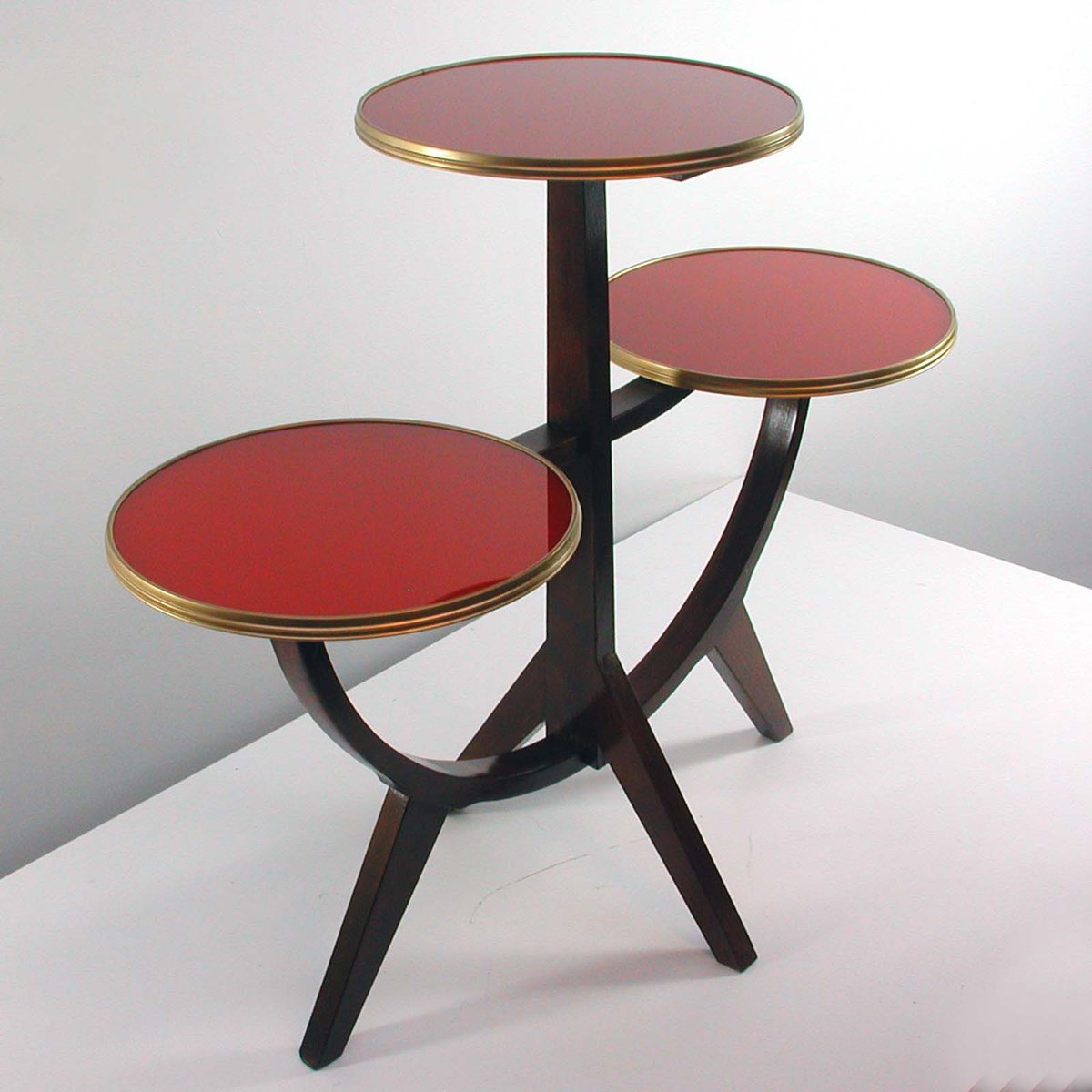 Vintage German 3Tier Plant Stand or Side Table, 1950s for