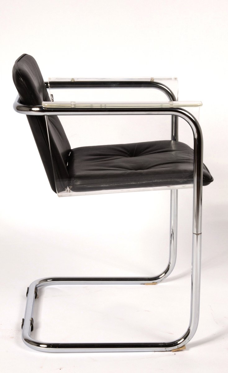 Modernist Plexiglass And Leather Cantilever Chair By Hans Könecke - Modernist Plexiglass And Leather Cantilever Chair By Hans Könecke Fortecta S modernist plexiglass and leather cantilever chair by hans könecke - modernist plexiglass and leather cantilever chair by hans könecke fortecta s