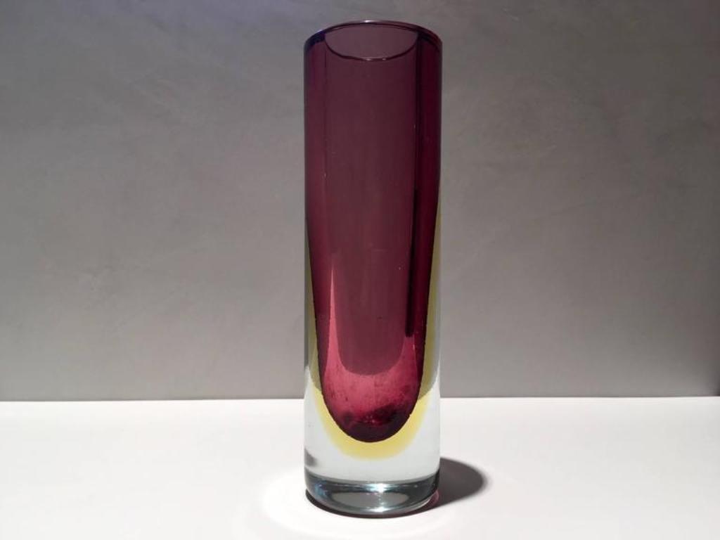 Vintage Pink Glass Vase From Murano For Sale At Pamono