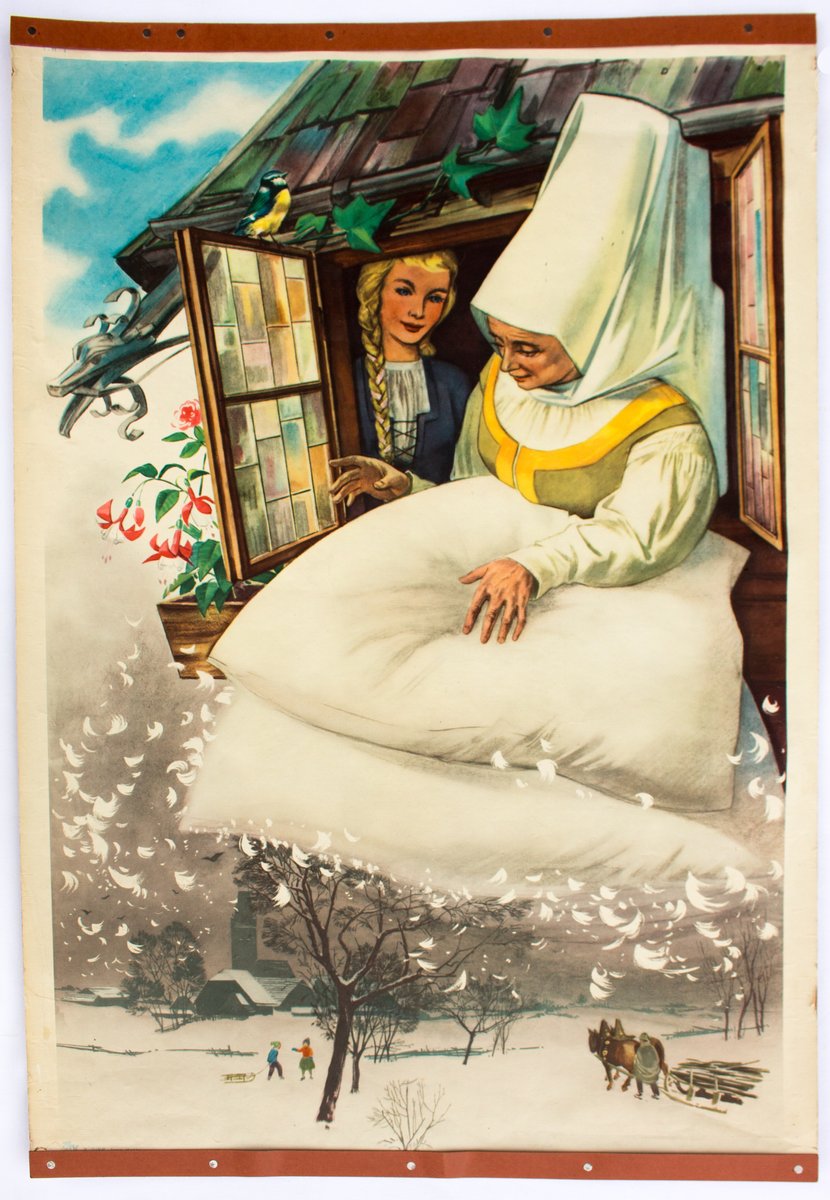 Frau Holle Märchen Poster von E. Dirr, 1952 bei Pamono kaufen