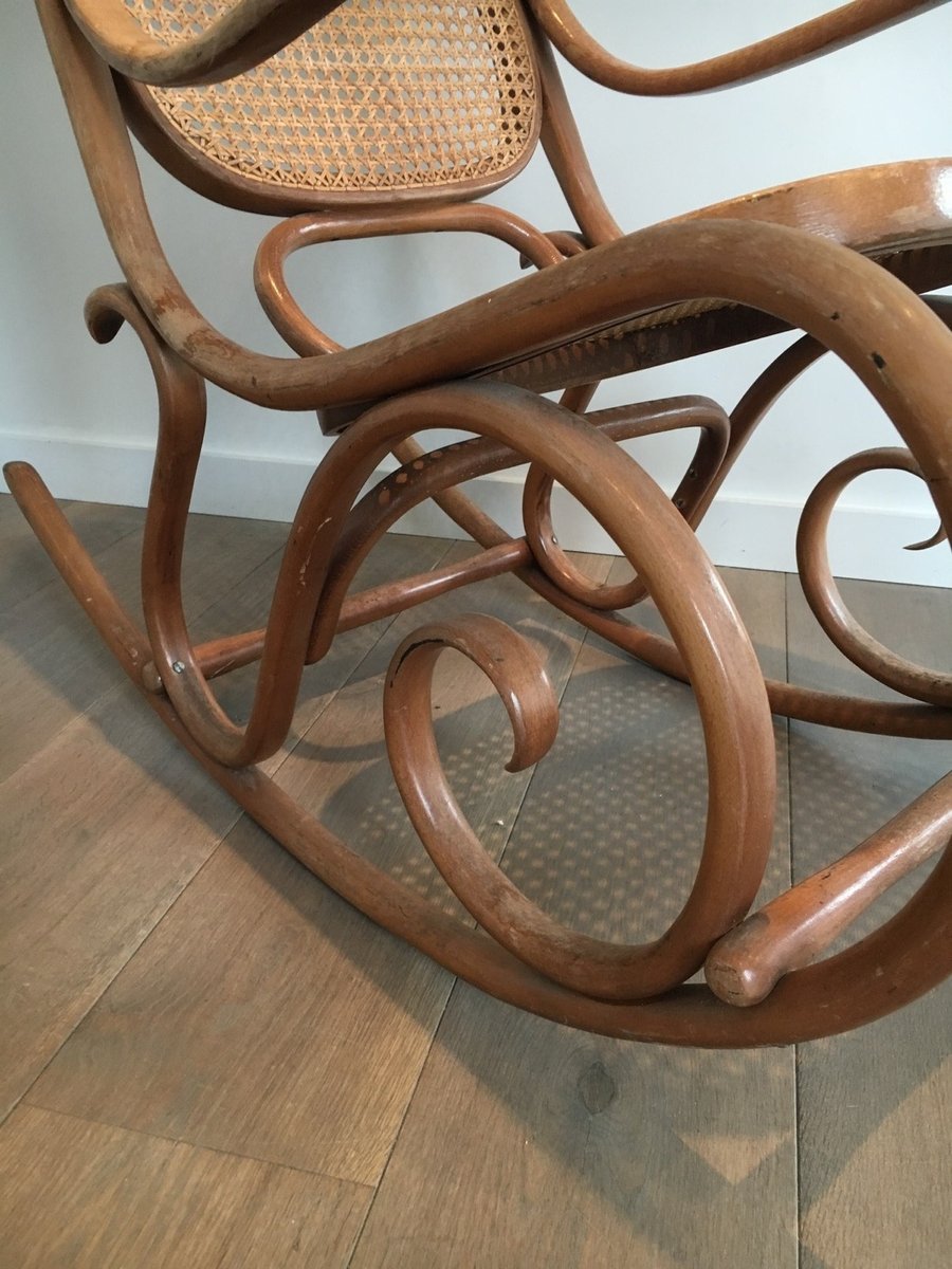 Vintage Bentwood Rocking Chair, 1970s for sale at Pamono