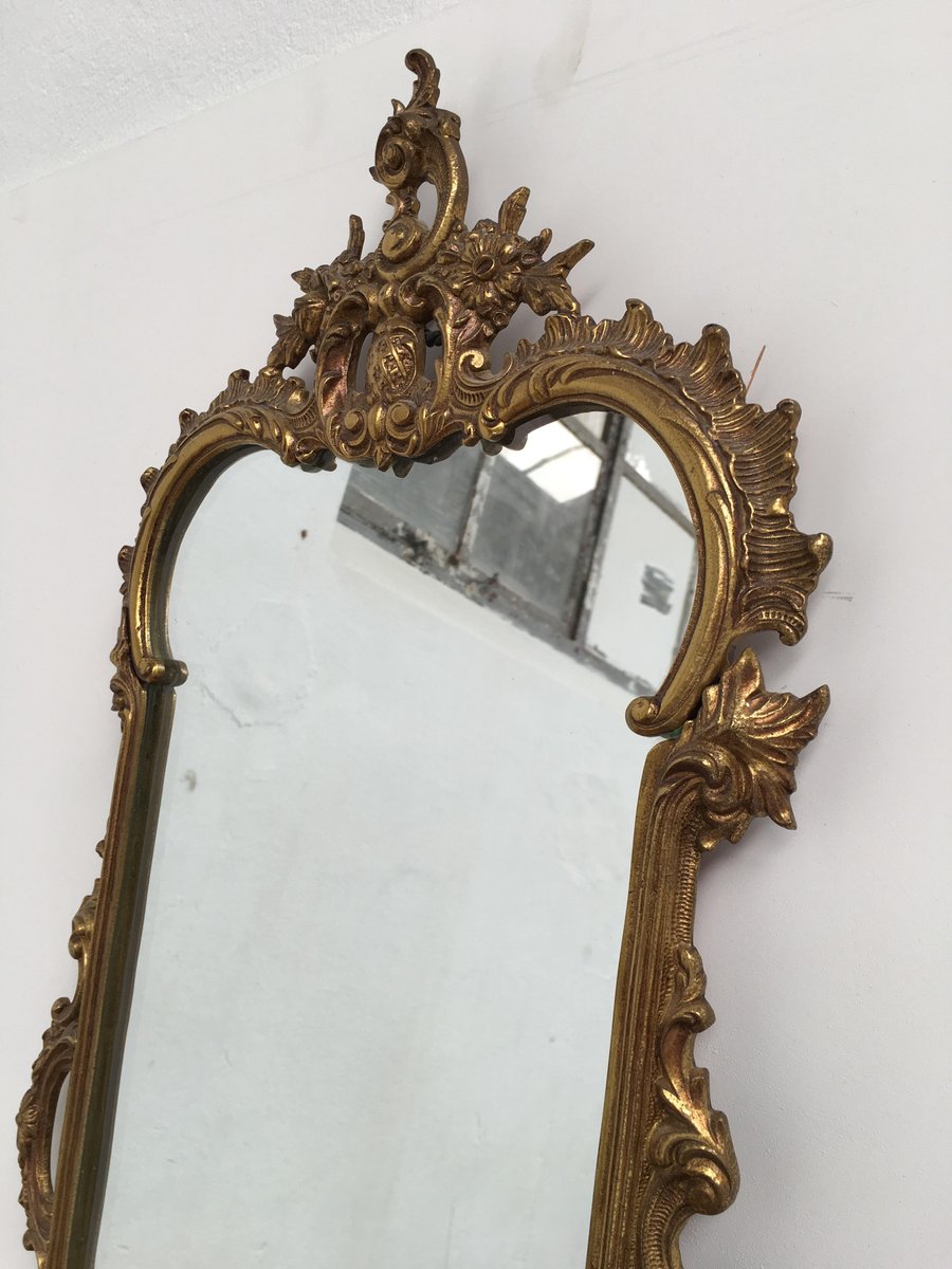 Baroque Wall Mirror antique italian brass and pink marble baroque wall mirror Baroque Wall Mirror antique italian brass and pink marble baroque wall mirror