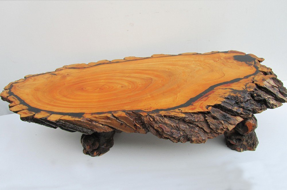 Large Tree Trunk Coffee Table, 1960s for sale at Pamono