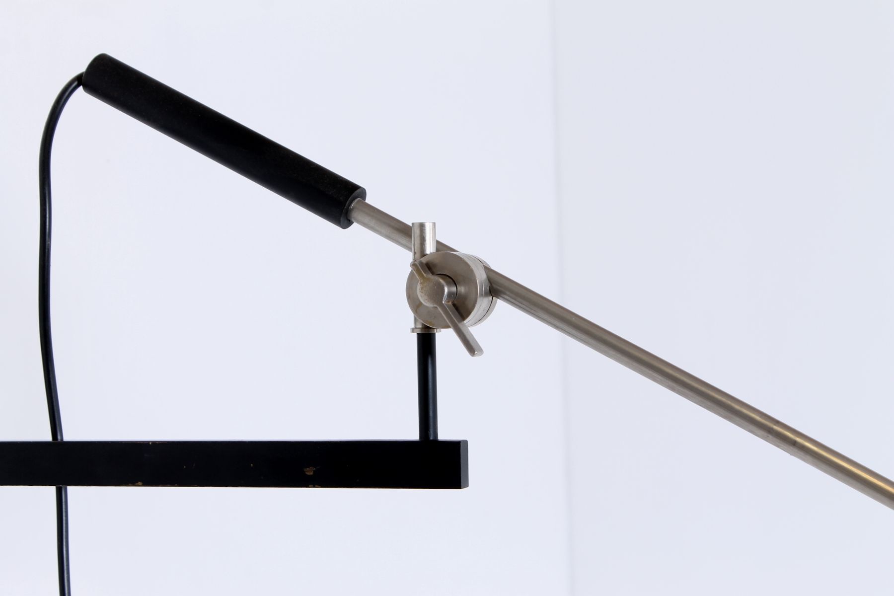 Vintage Adjustable Black 7105 Counterbalance Wall Lights by J.J.M. Hoogervorst for Anvia, Set of ...