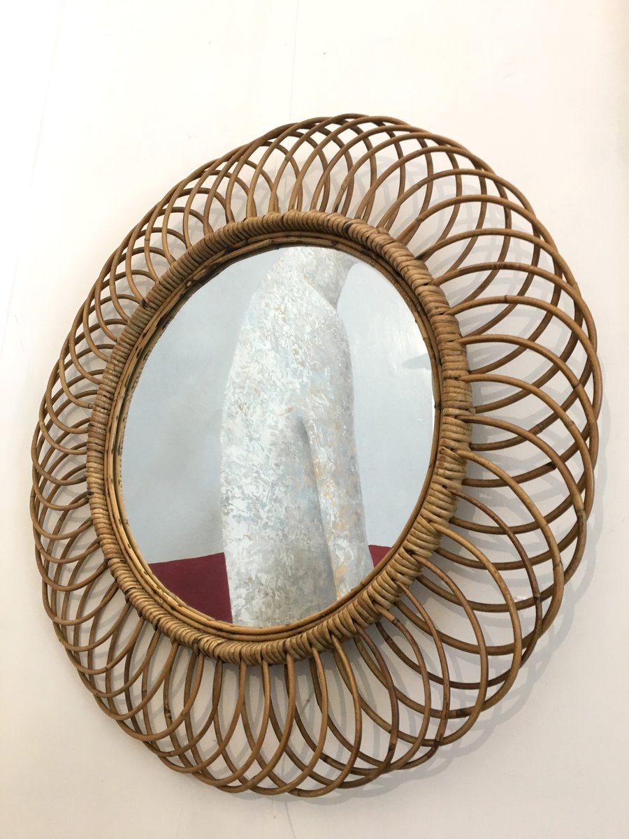 Round Wall Mirrors vintage wicker round wall mirror, 1960s for sale at pamono Round Wall Mirrors vintage wicker round wall mirror, 1960s for sale at pamono