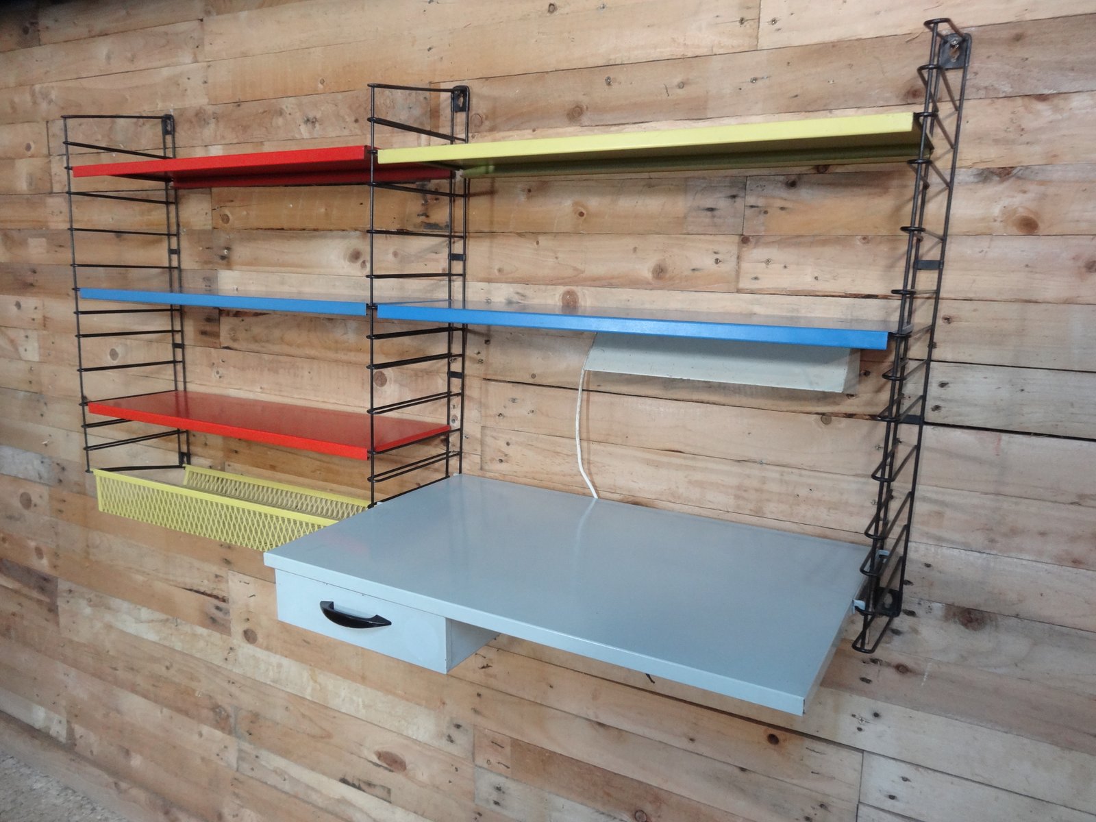 Vintage Dutch Metal Wall Shelving By Ad Dekker For Tomado S - Vintage Dutch Metal Wall Shelving By Ad Dekker For Tomado S vintage dutch metal wall shelving by ad dekker for tomado s - vintage dutch metal wall shelving by ad dekker for tomado s