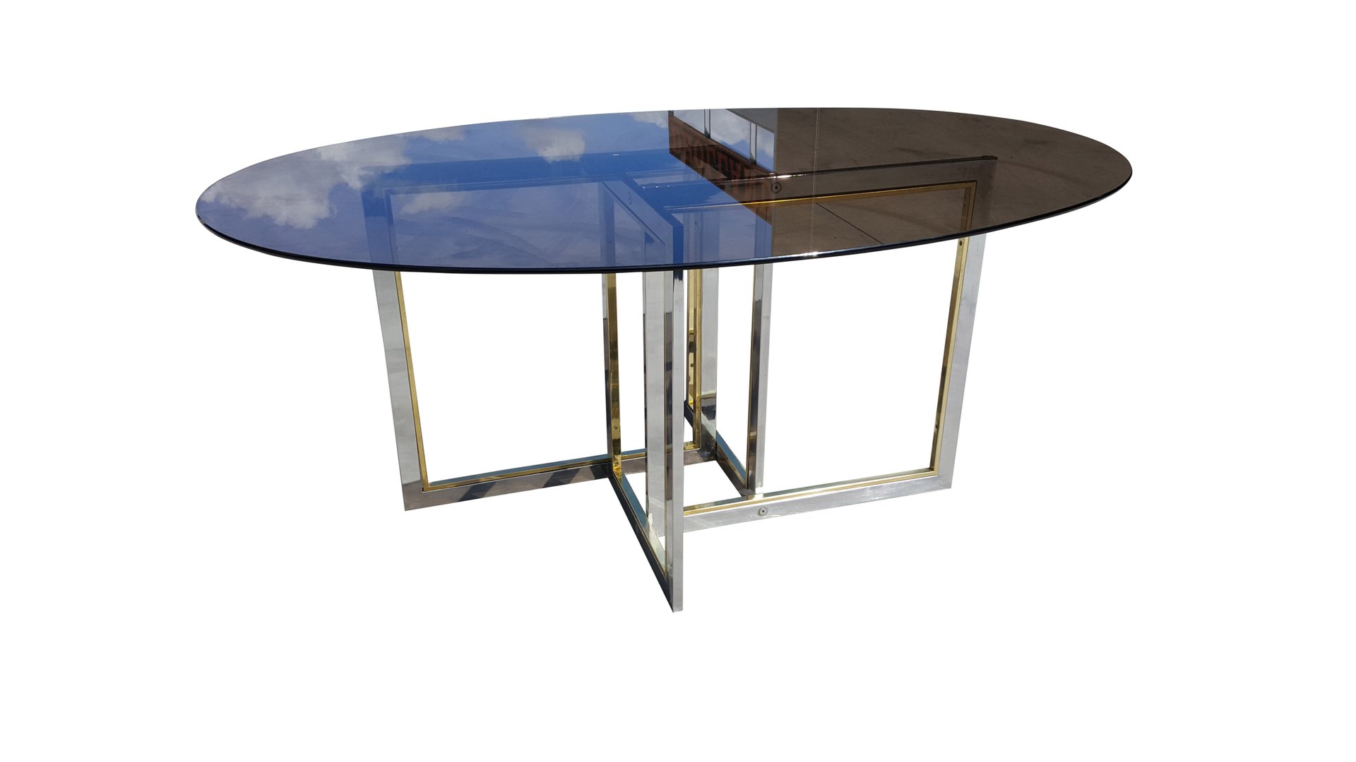 Midcentury Brass Chrome And Glass Dining Table By Willy Rizzo - Midcentury Brass Chrome And Glass Dining Table By Willy Rizzo midcentury brass chrome and glass dining table by willy rizzo - midcentury brass chrome and glass dining table by willy rizzo