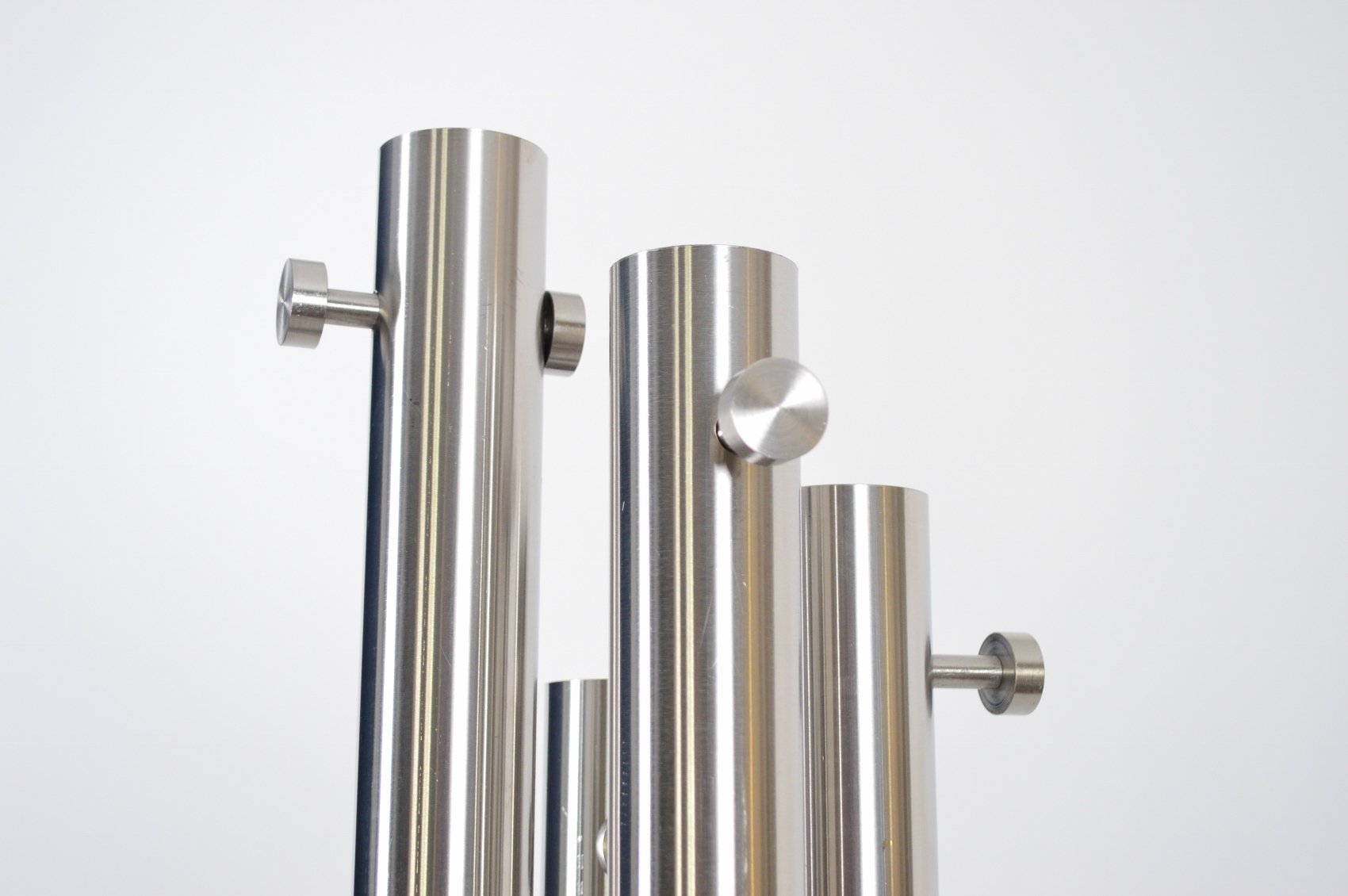 Italian Stainless Steel And Marble Coat Rack With Integrated Light - Price Per Piece italian stainless steel and marble coat rack with integrated light - price per piece