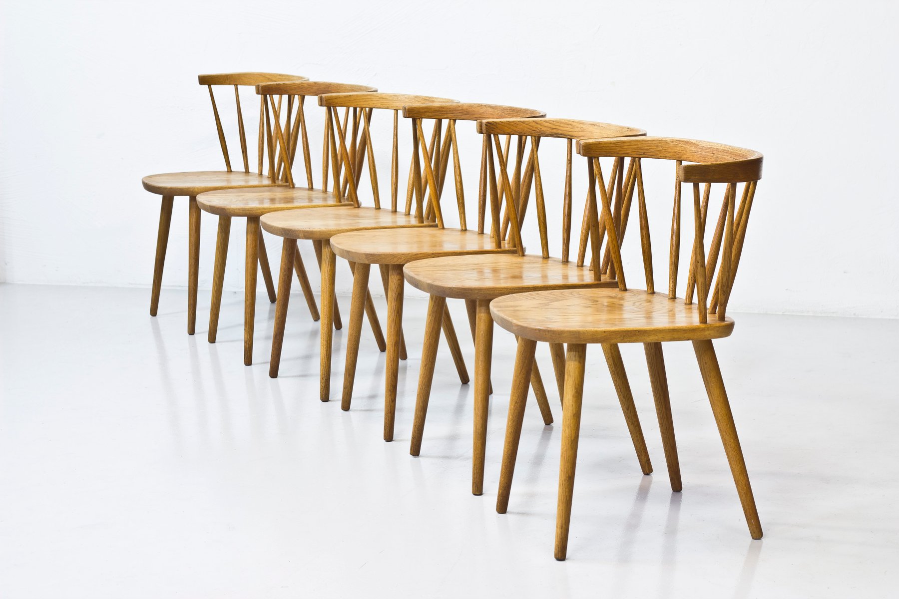 Bobino Stühle von Yngve Ekström für Stolab, 1950er, 6er Set bei Pamono kaufen Bobino Stühle von Yngve Ekström für Stolab, 1950er, 6er Set bei Pamono kaufen