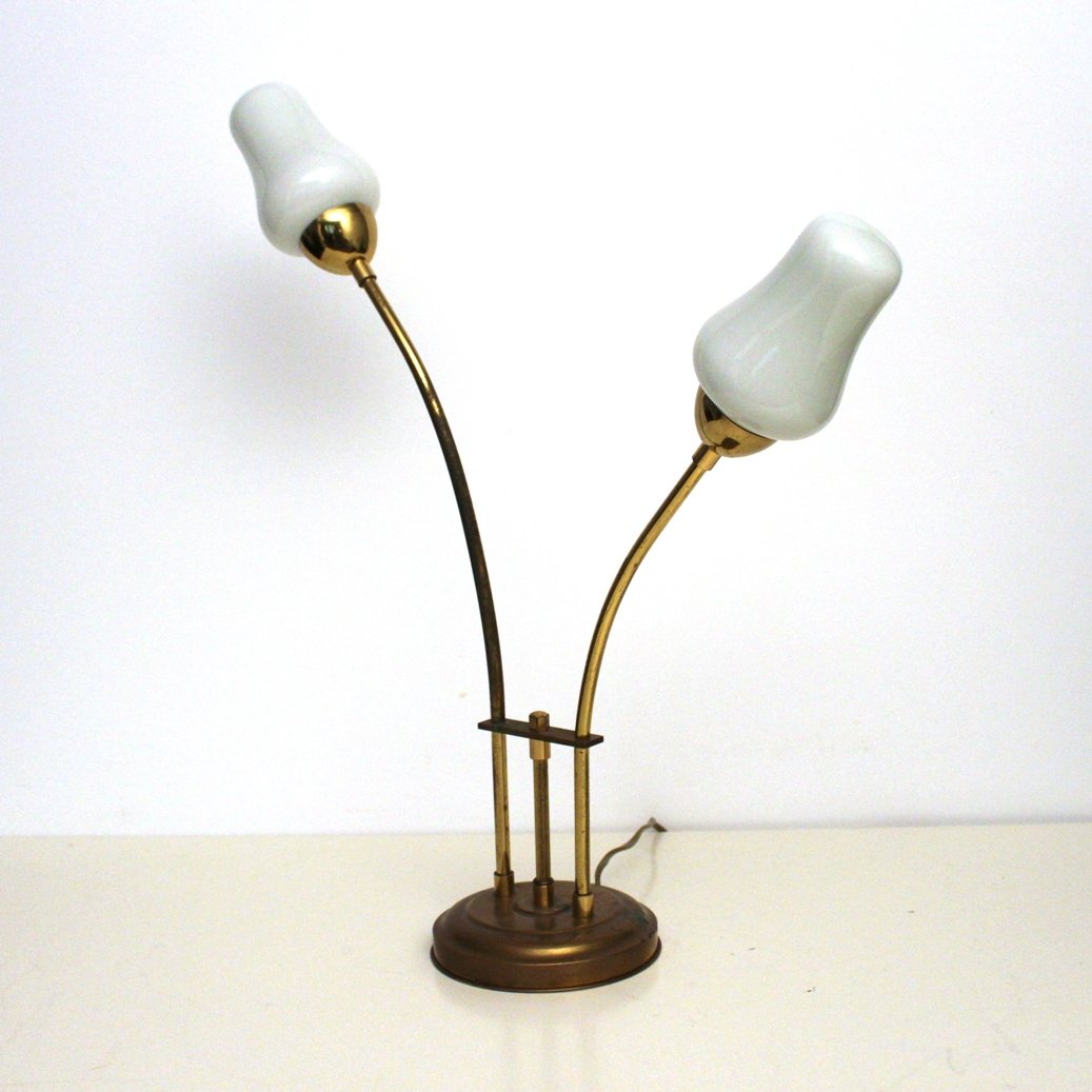 Vintage Milk Glass Lamp 99