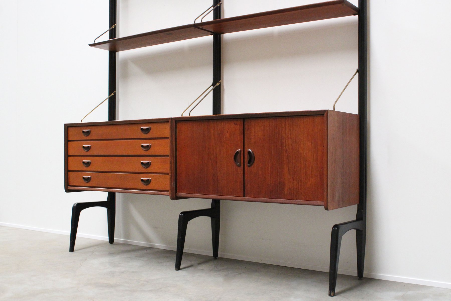 Mid Century Wall Unit Mid Century Modern Wall Shelves Mid Century