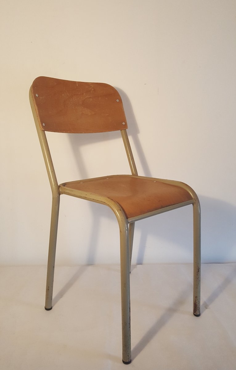 vintage french school chair 1960s 1