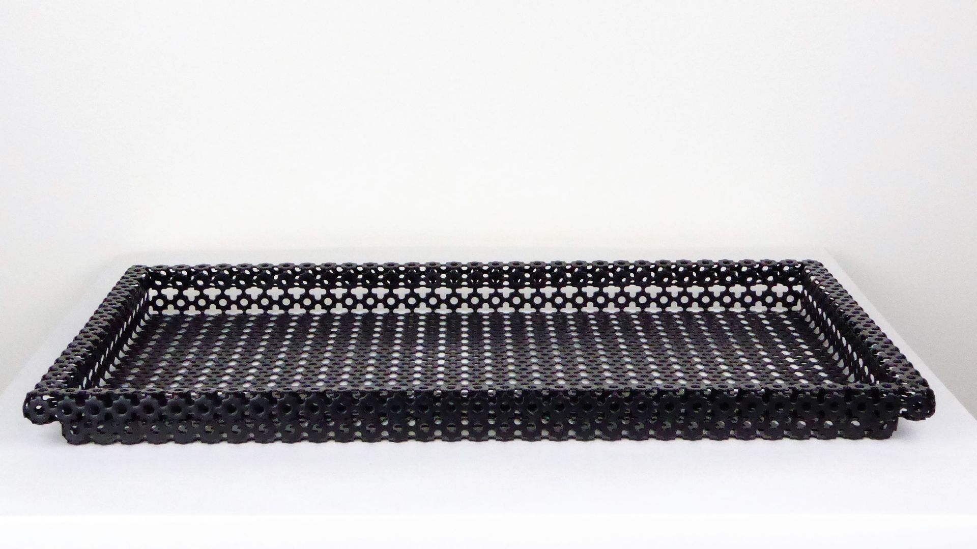 Rectangular Perforated Metal Tray by Mathieu Matégot, 1950s for sale at