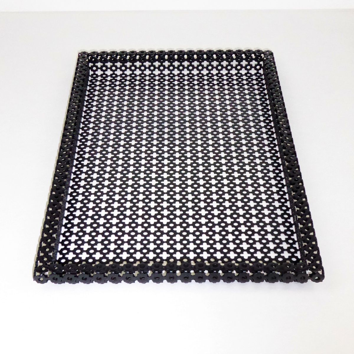 Rectangular Perforated Metal Tray by Mathieu Matégot, 1950s for sale at