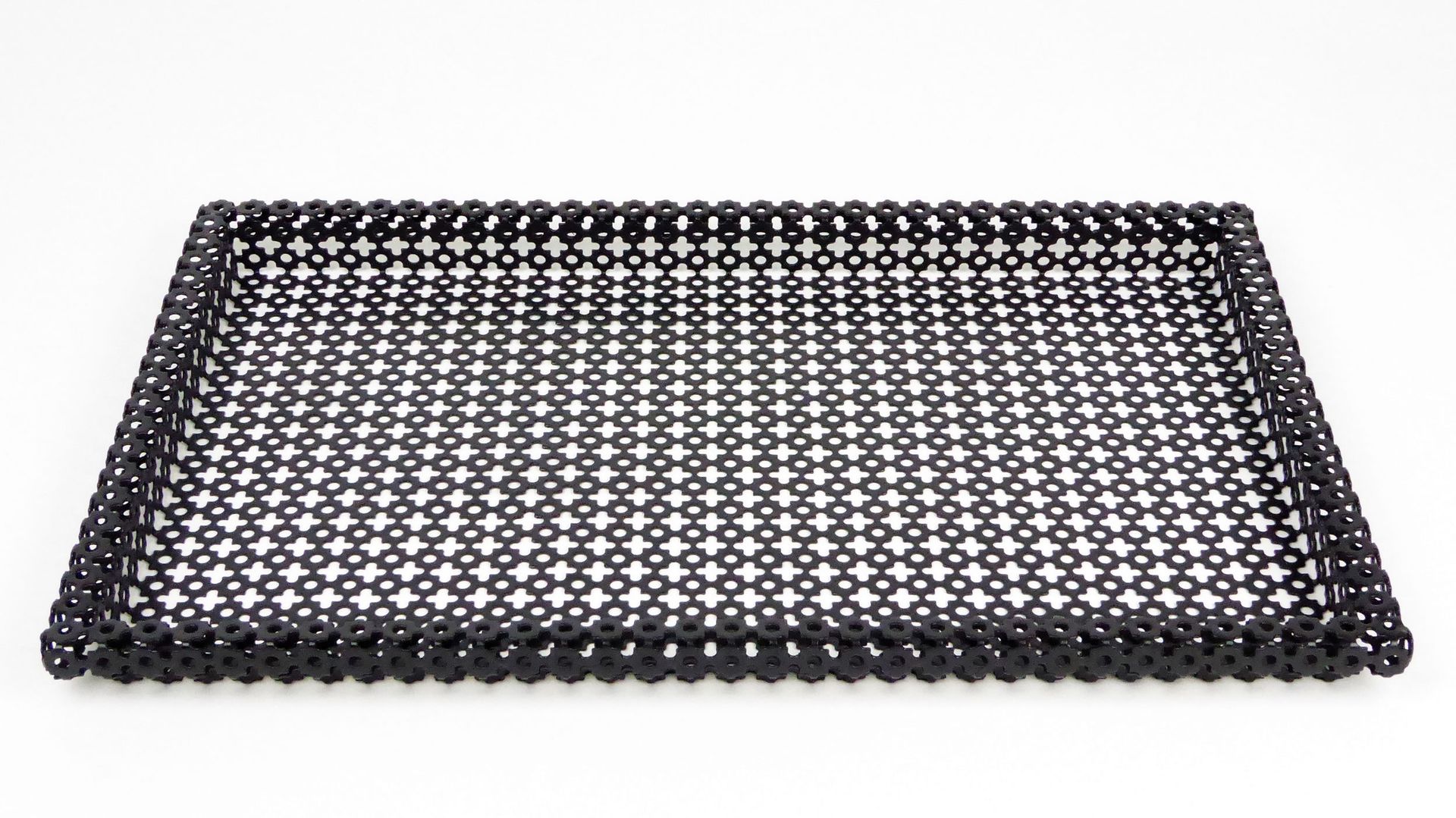 Rectangular Perforated Metal Tray by Mathieu Matégot, 1950s for sale at
