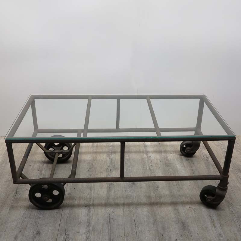 vintage industrial cart coffee table for sale at pamono vintage industrial cart coffee table for sale at pamono