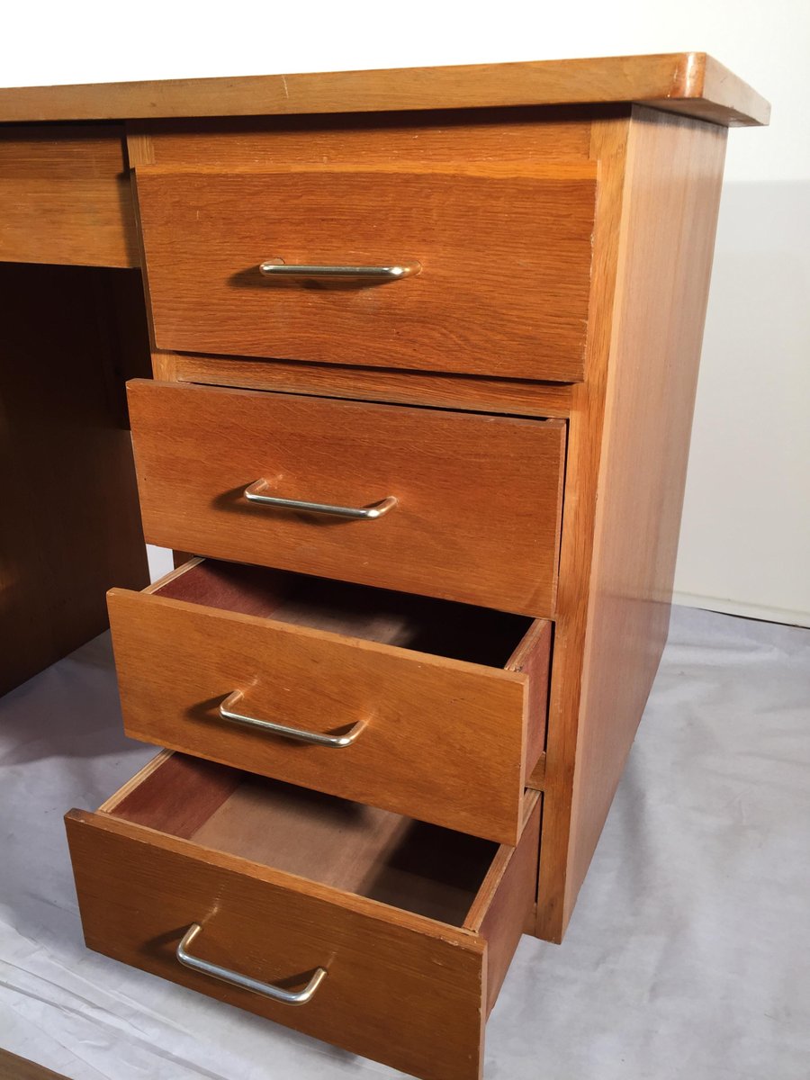 Vintage Small Oak Desk for sale at Pamono
