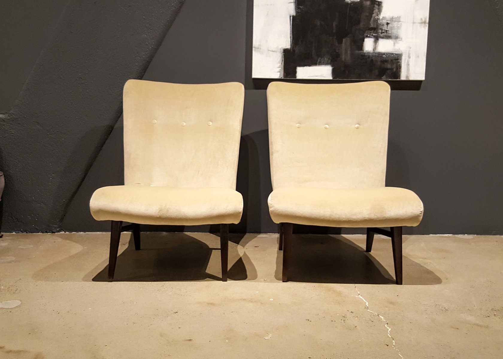 Swedish Slipper Chairs In Cream Colored Velvet S Set Of - Swedish Slipper Chairs In Cream Colored Velvet S Set Of swedish slipper chairs in cream colored velvet s set of - swedish slipper chairs in cream colored velvet s set of