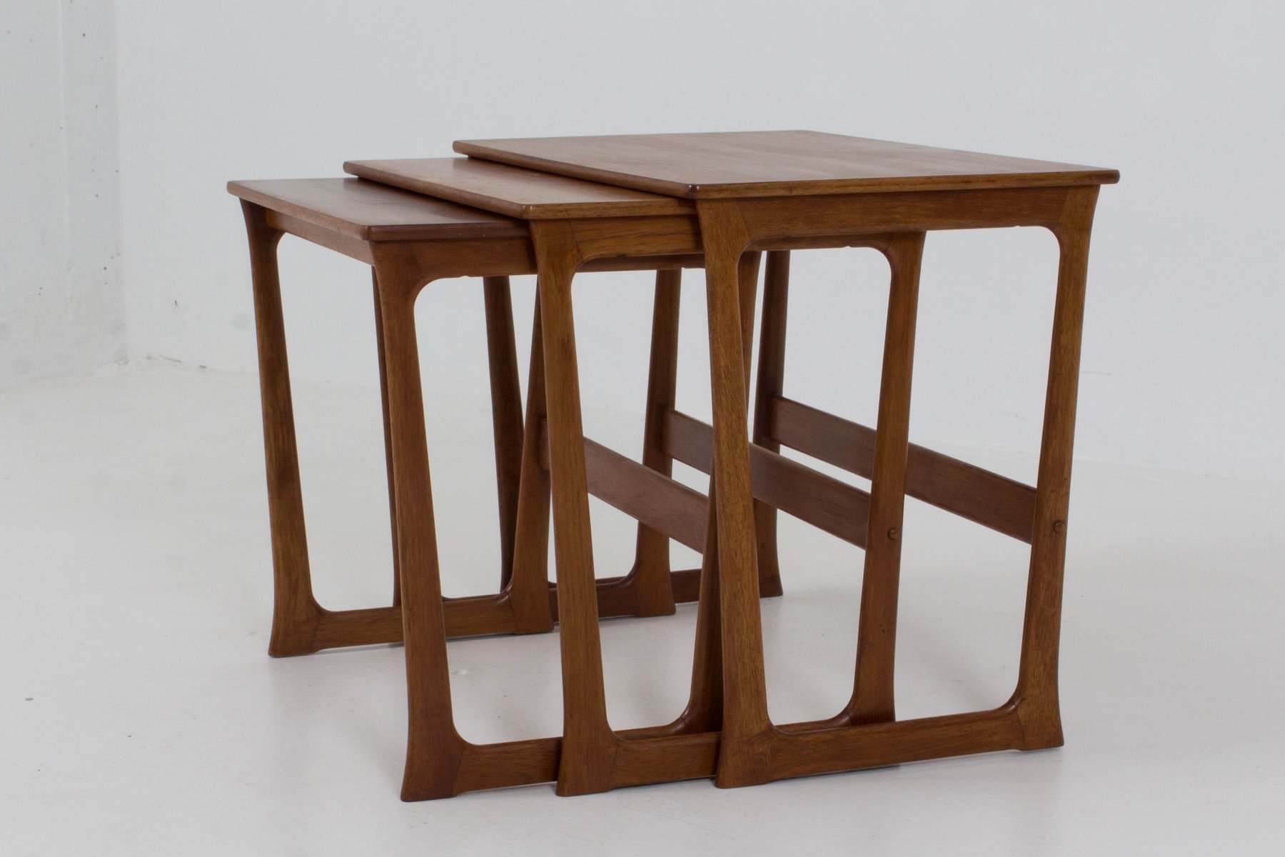 Midcentury Danish Modern Nesting Tables By Johannes Andersen - Price Per Set midcentury danish modern nesting tables by johannes andersen - price per set
