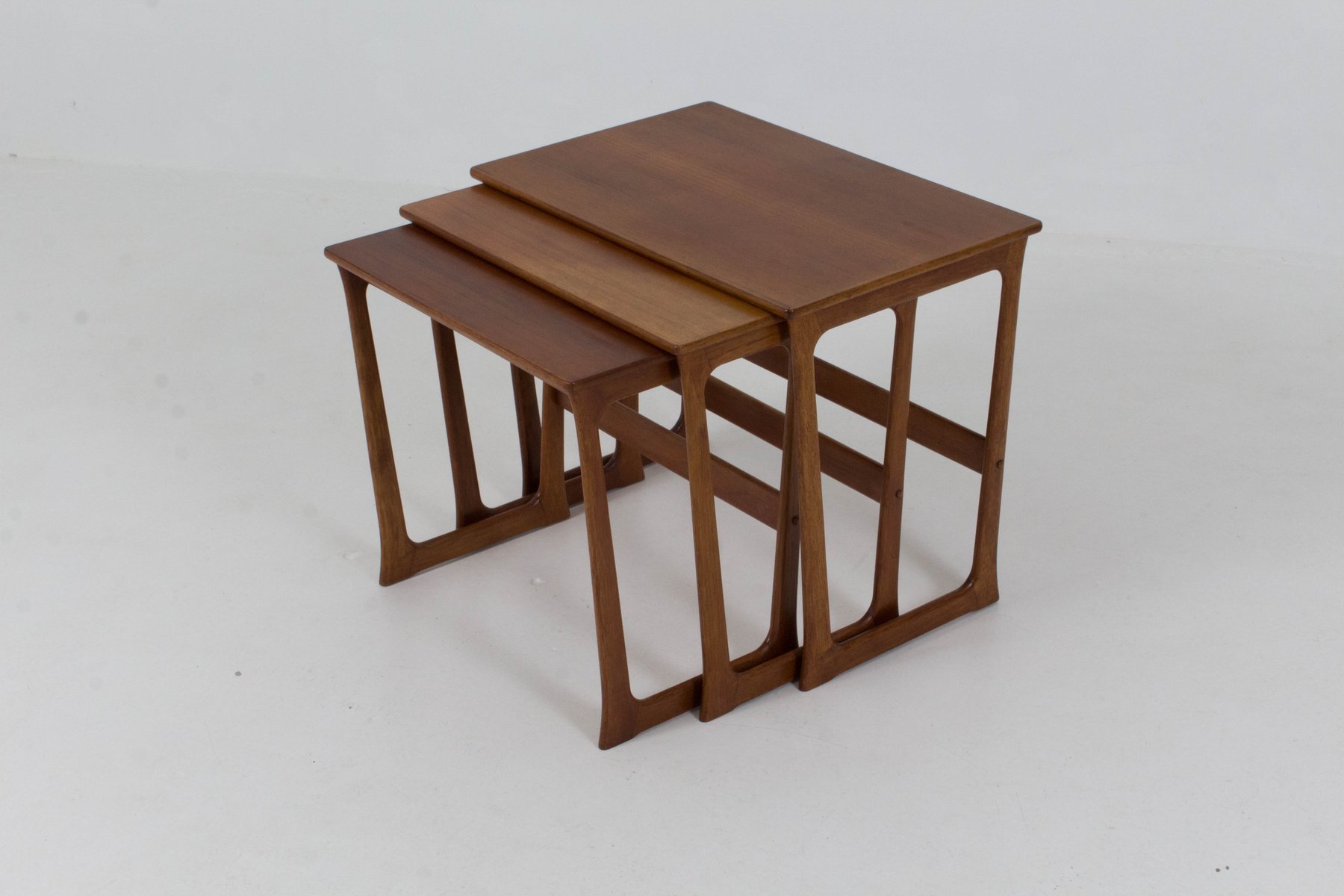 Midcentury Danish Modern Nesting Tables By Johannes Andersen - Price Per Set midcentury danish modern nesting tables by johannes andersen - price per set