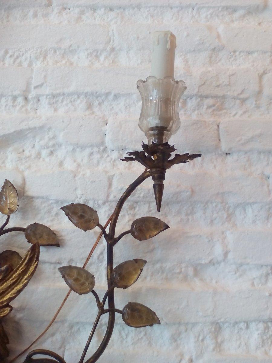antike wandleuchten in blumen optik 2er set 6