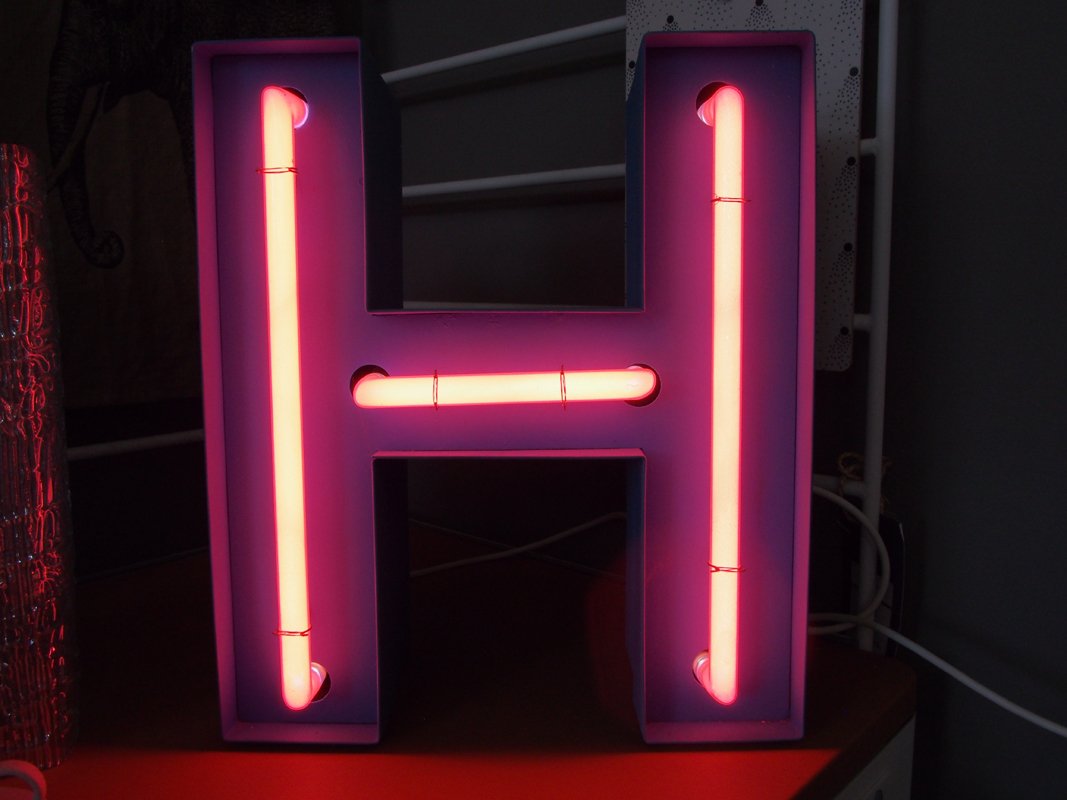 vintage blue neon letter h for sale at pamono vintage blue neon letter h for sale at pamono